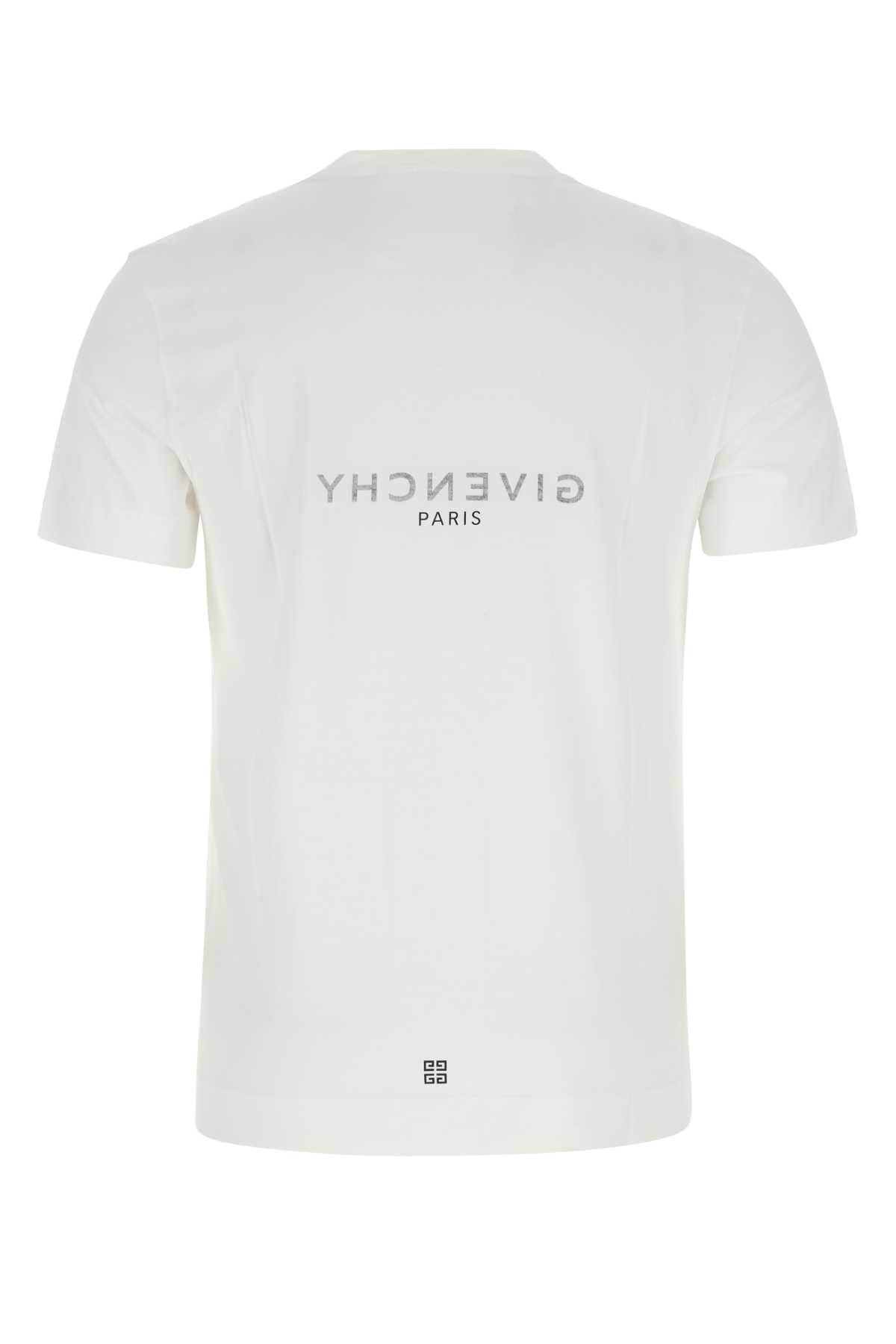 Shop Givenchy White Cotton T-shirt In 100