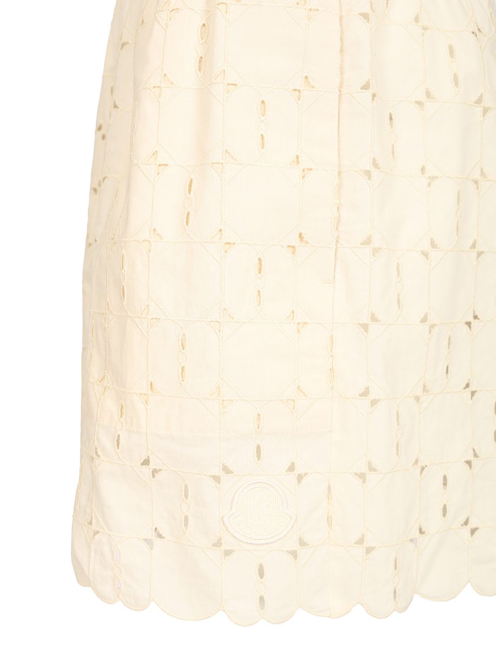 Moncler Lace Shorts Trousers White