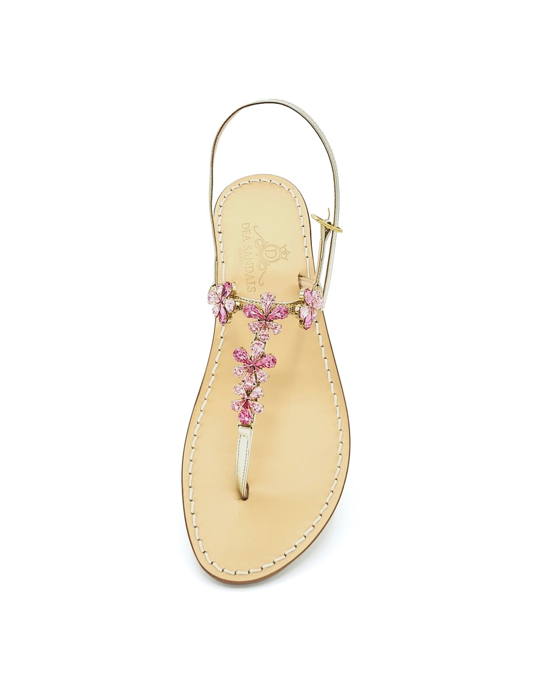 Pink Narcissus Jewel Sandals