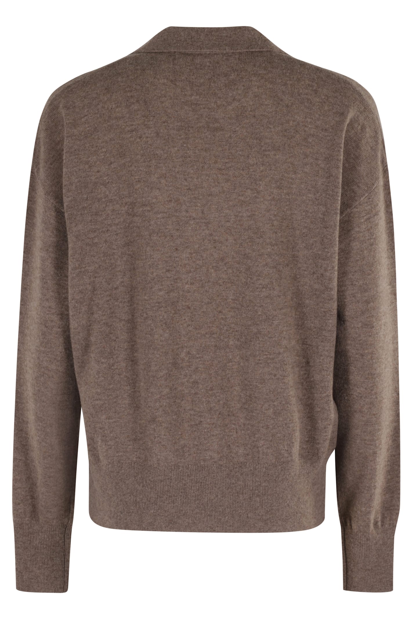 Remain Birger Christensen Remain Knit Polo Sweater In Brown