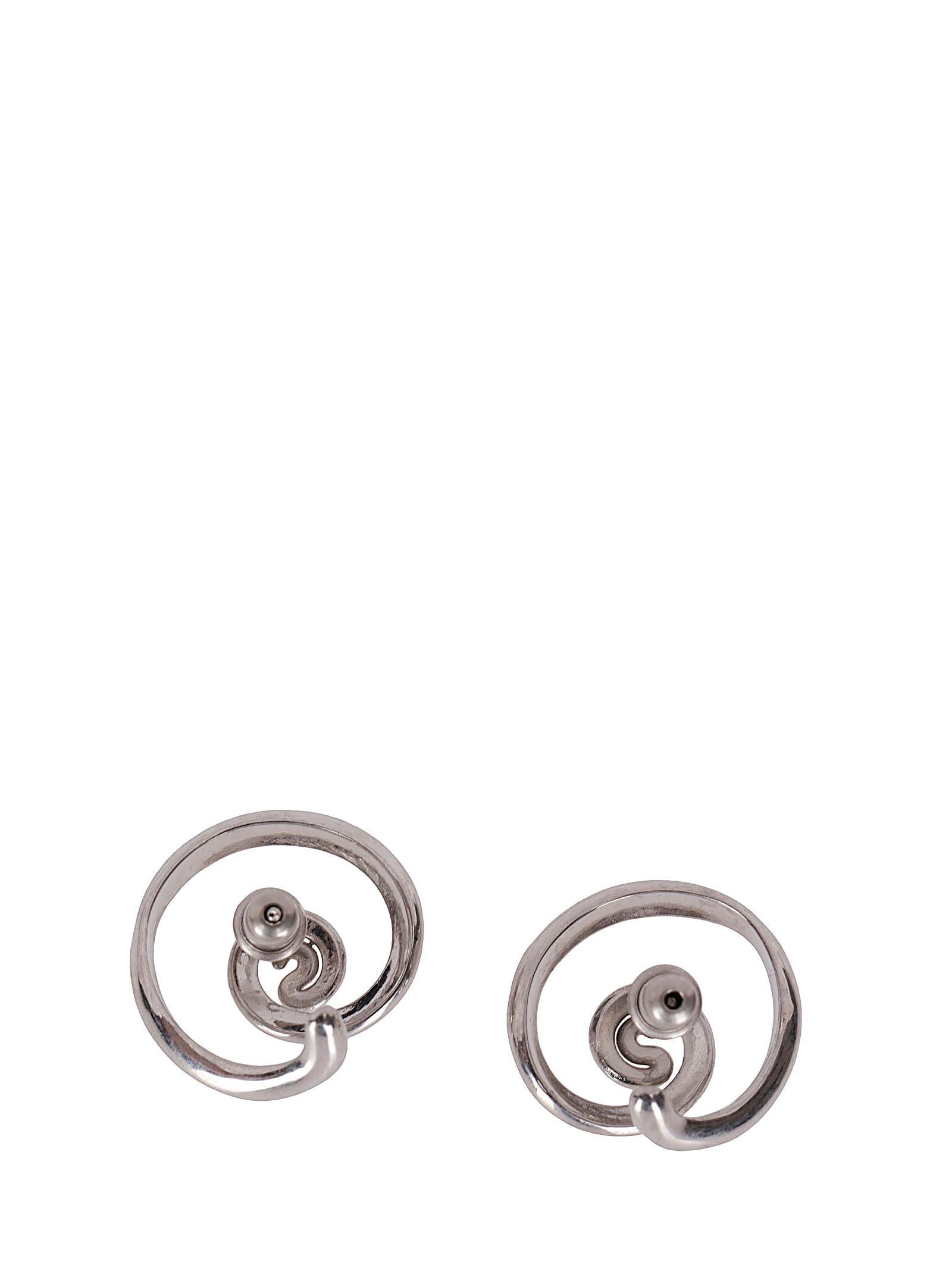 Panconesi Vortice Huggies Earrings In Black