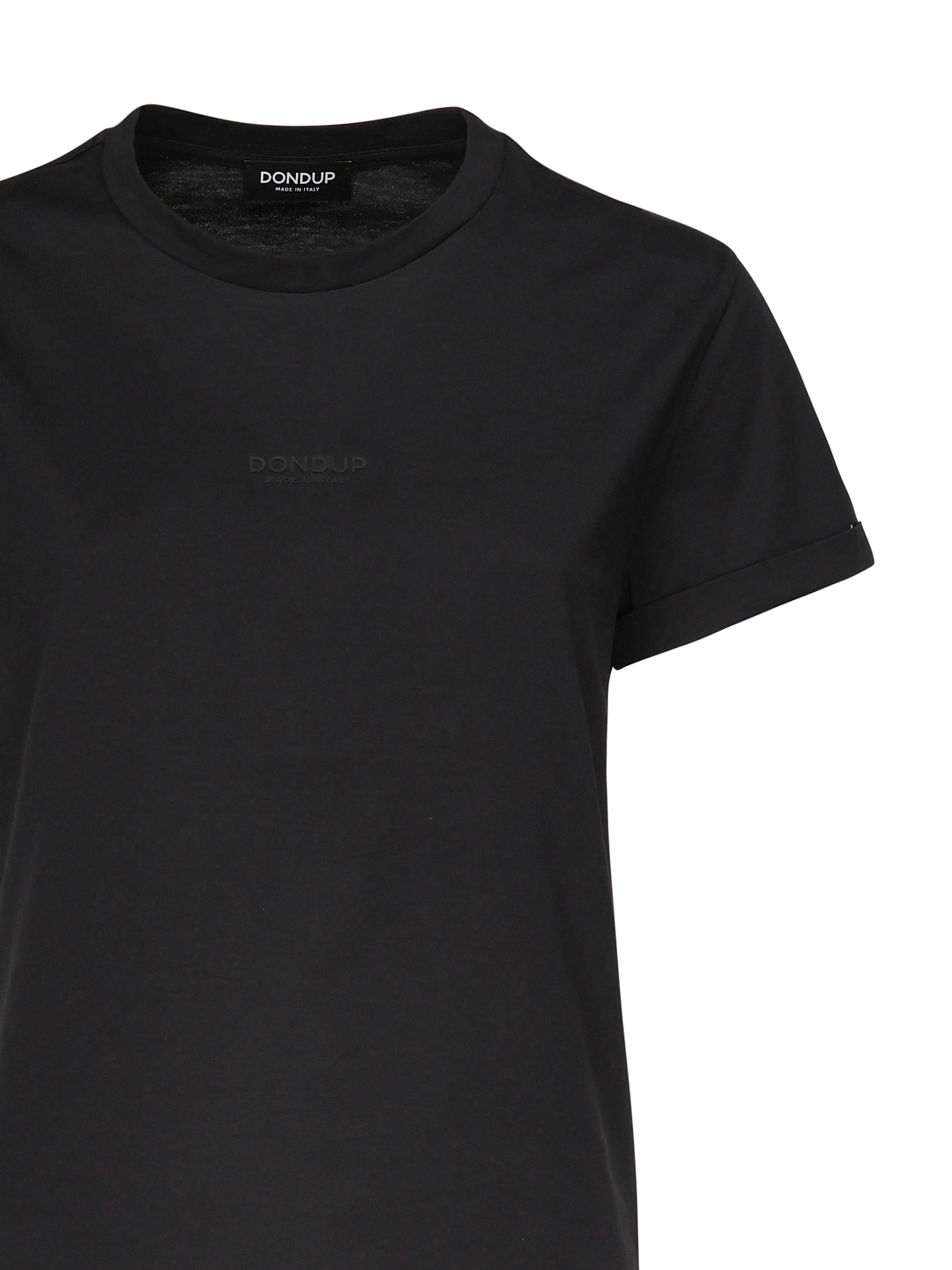 Dondup Regular Fit T-shirt With Logo In Black