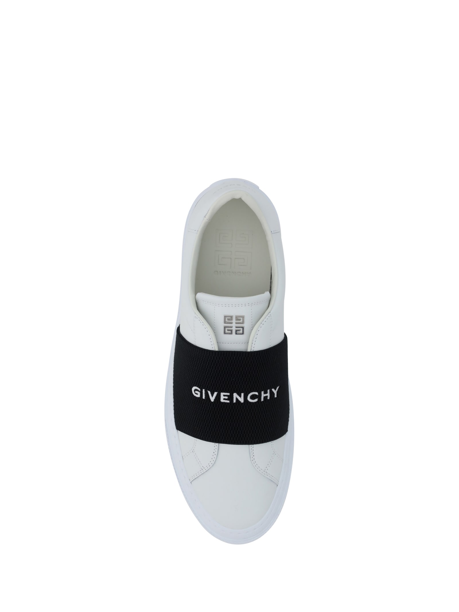 Shop Givenchy City Court Sneakers In White Black