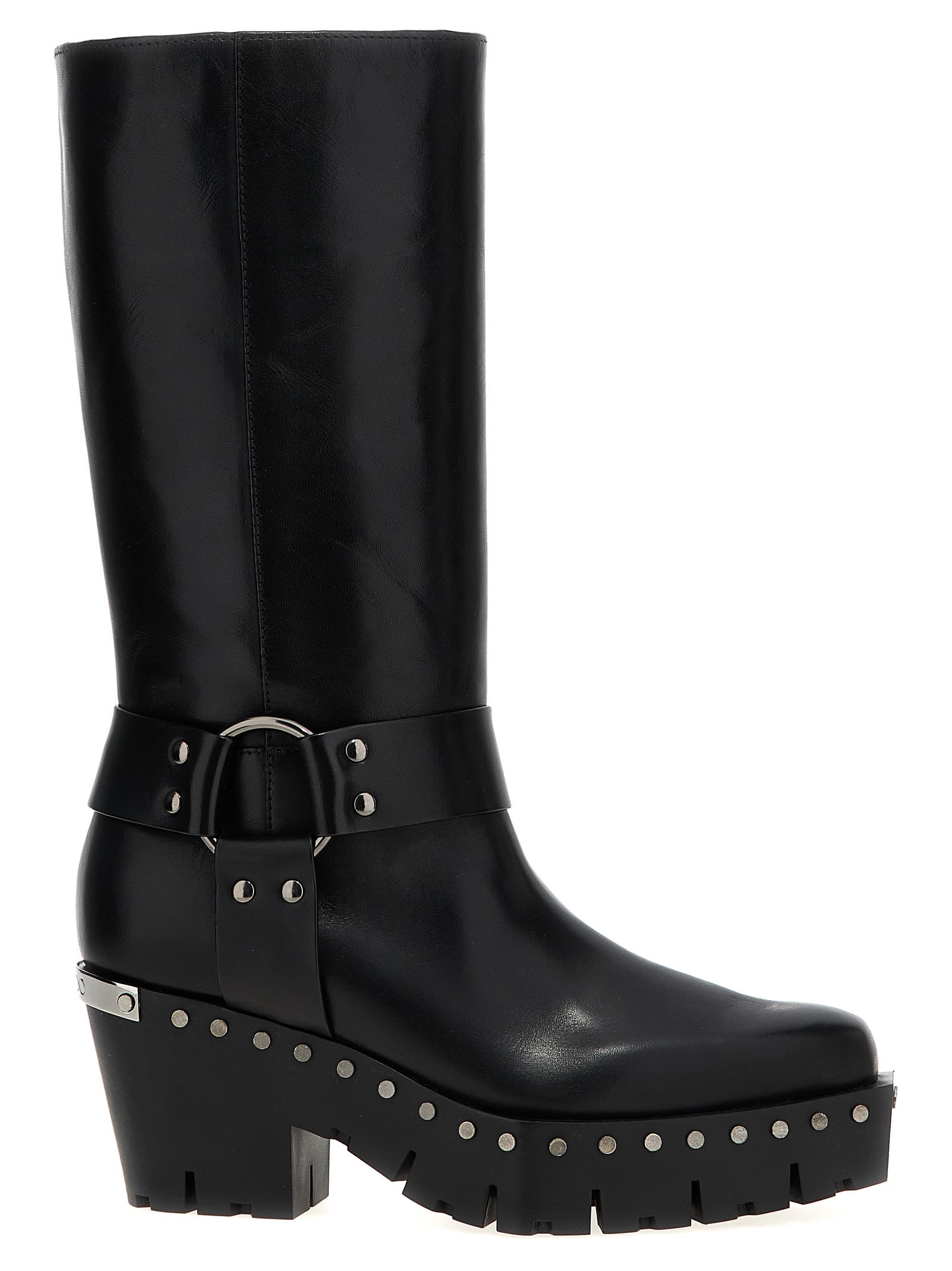 Jimmy Choo Black Quinn Boots In Black