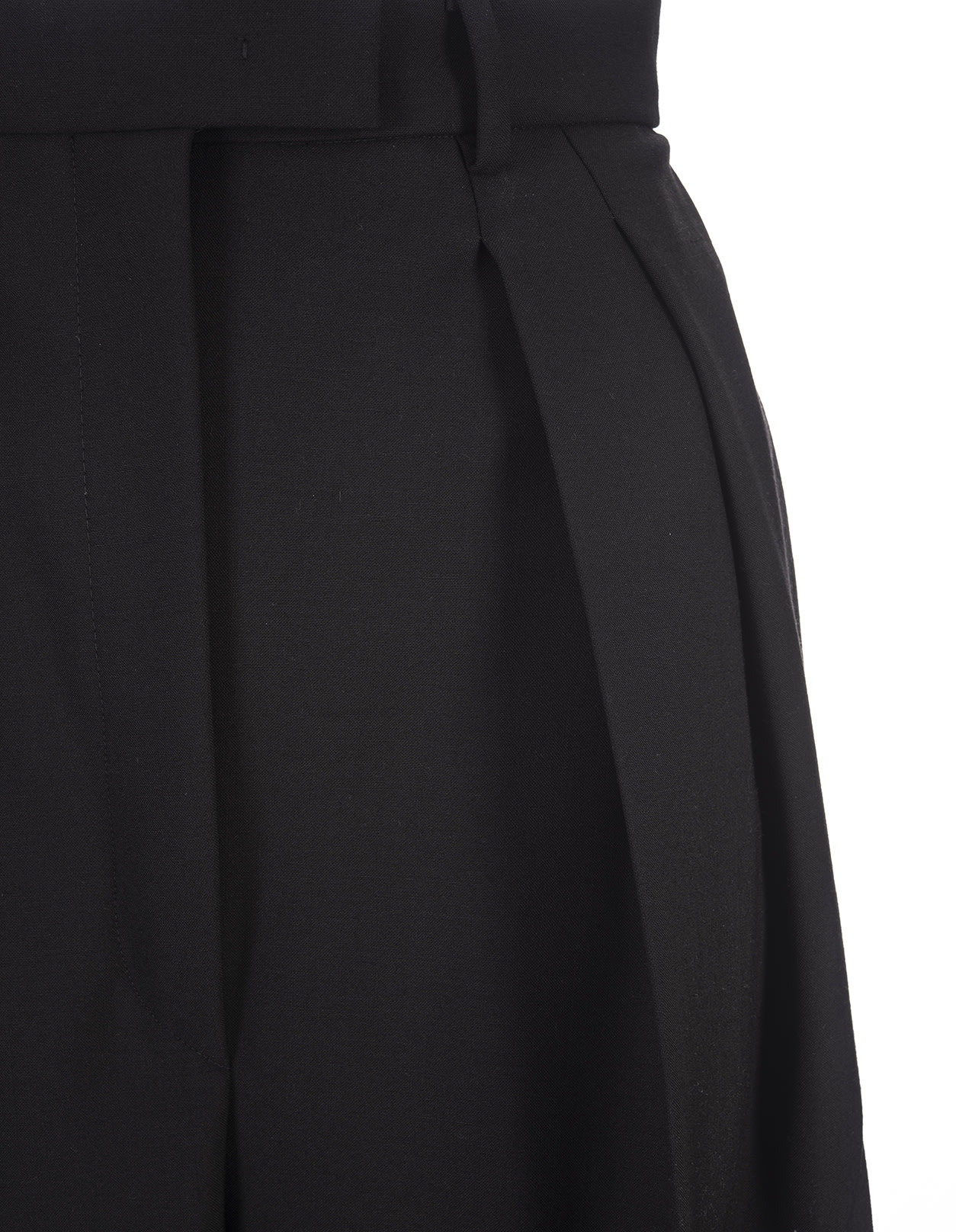 Shop Sportmax Black Gessati Trousers