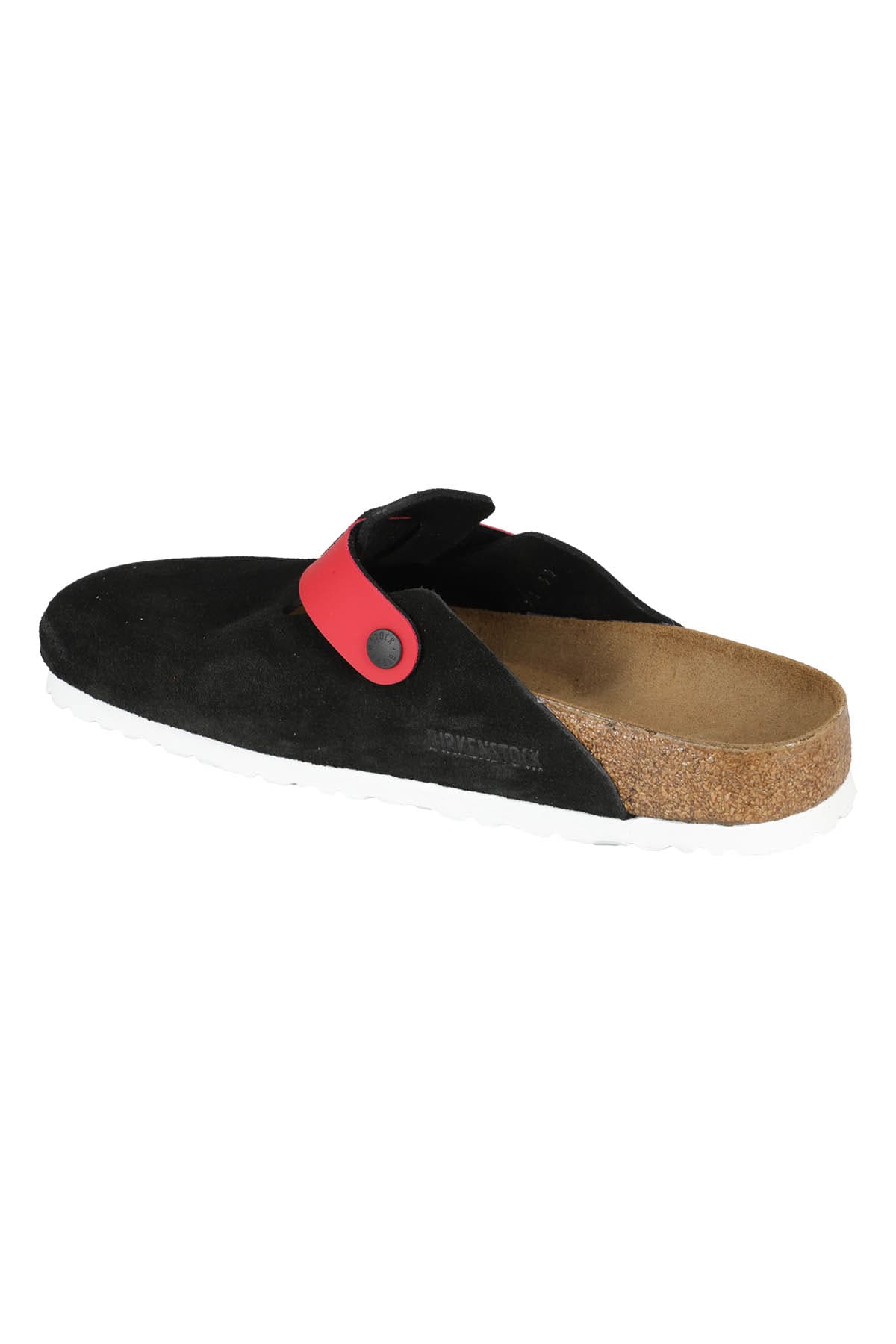 Birkenstock Boston Slipper-mule In Black Suede