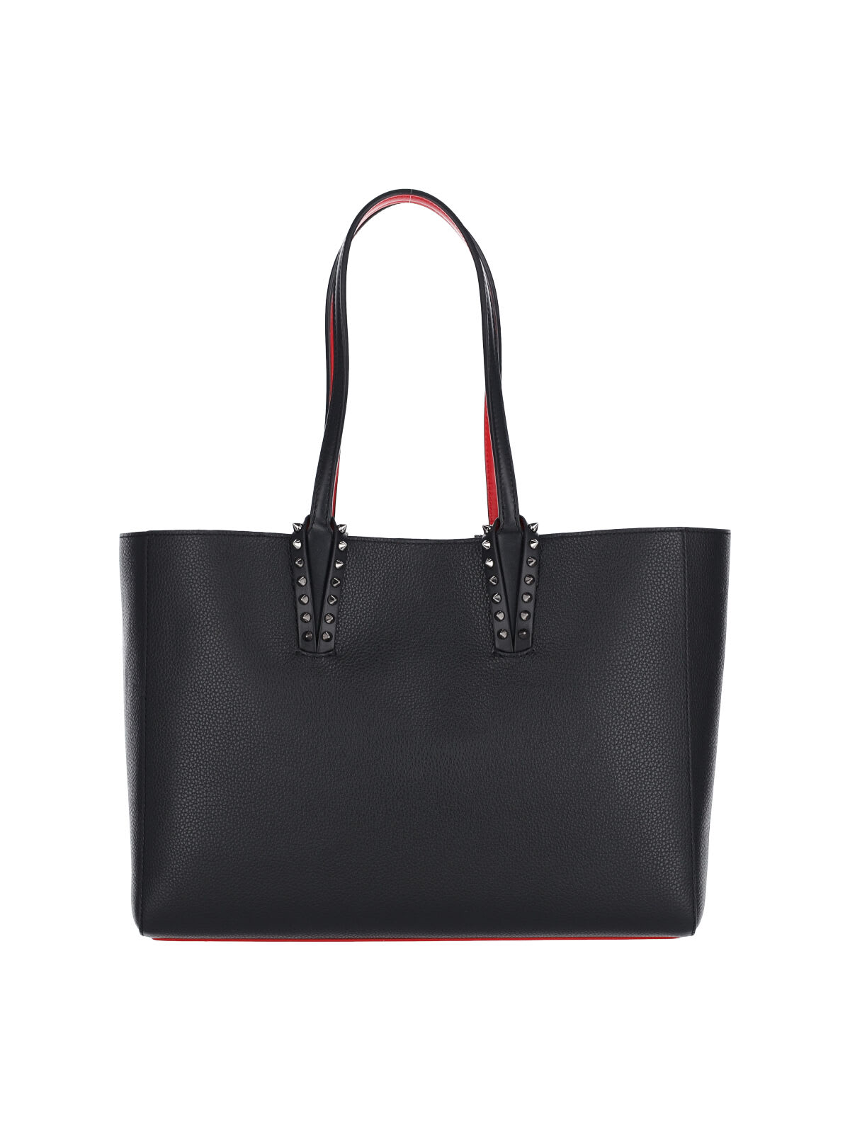 Christian Louboutin Cabata Small Leather Tote Bag In Black