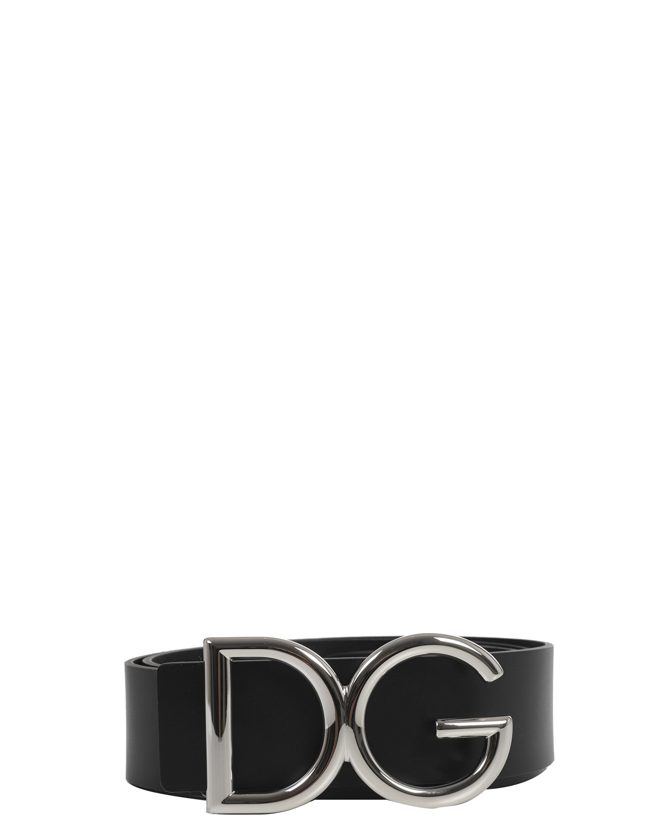 Dolce & Gabbana Black Logo Belt S