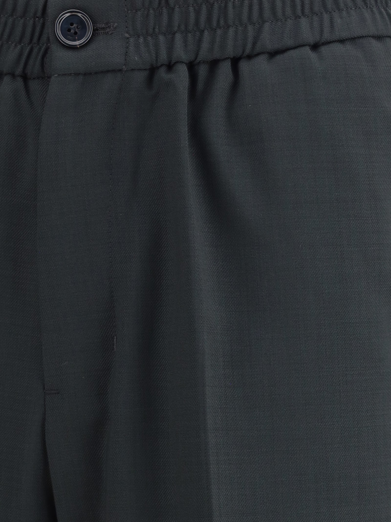 Ami Alexandre Mattiussi Black Trousers With Rear Pockets In Wool Man In Black