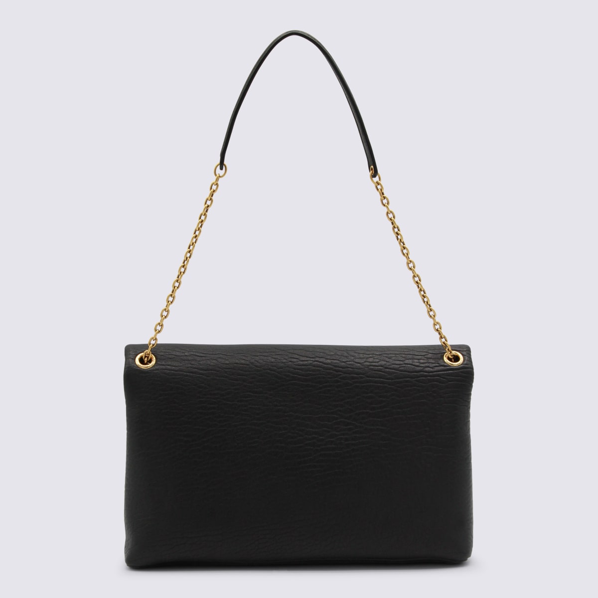Saint Laurent Black Leather Mini Bag In Black
