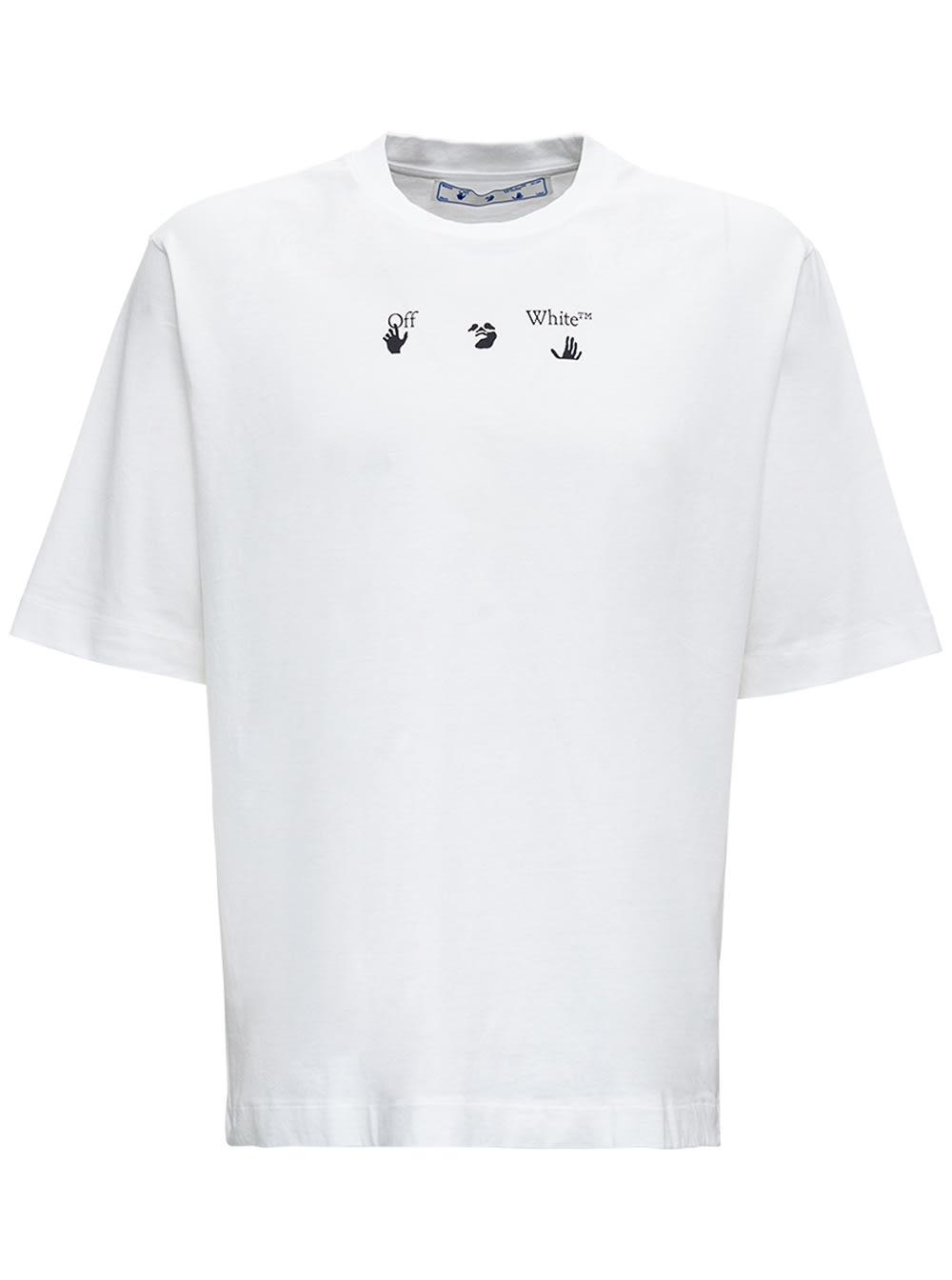 Off-White White Spray Marker Skate T-Shirt | Smart Closet