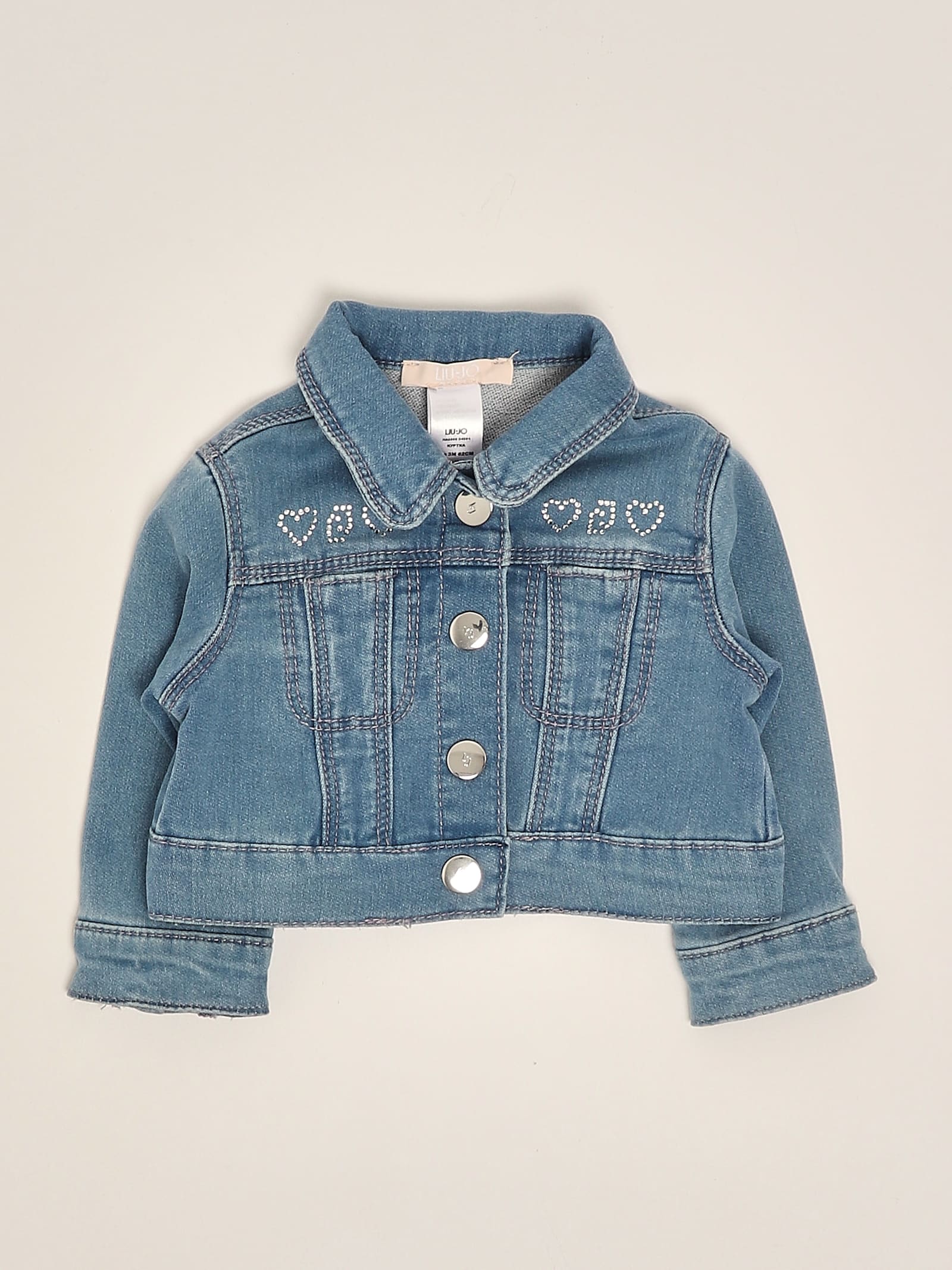 Liu •jo Babies' Denim Jacket Jacket In Blue