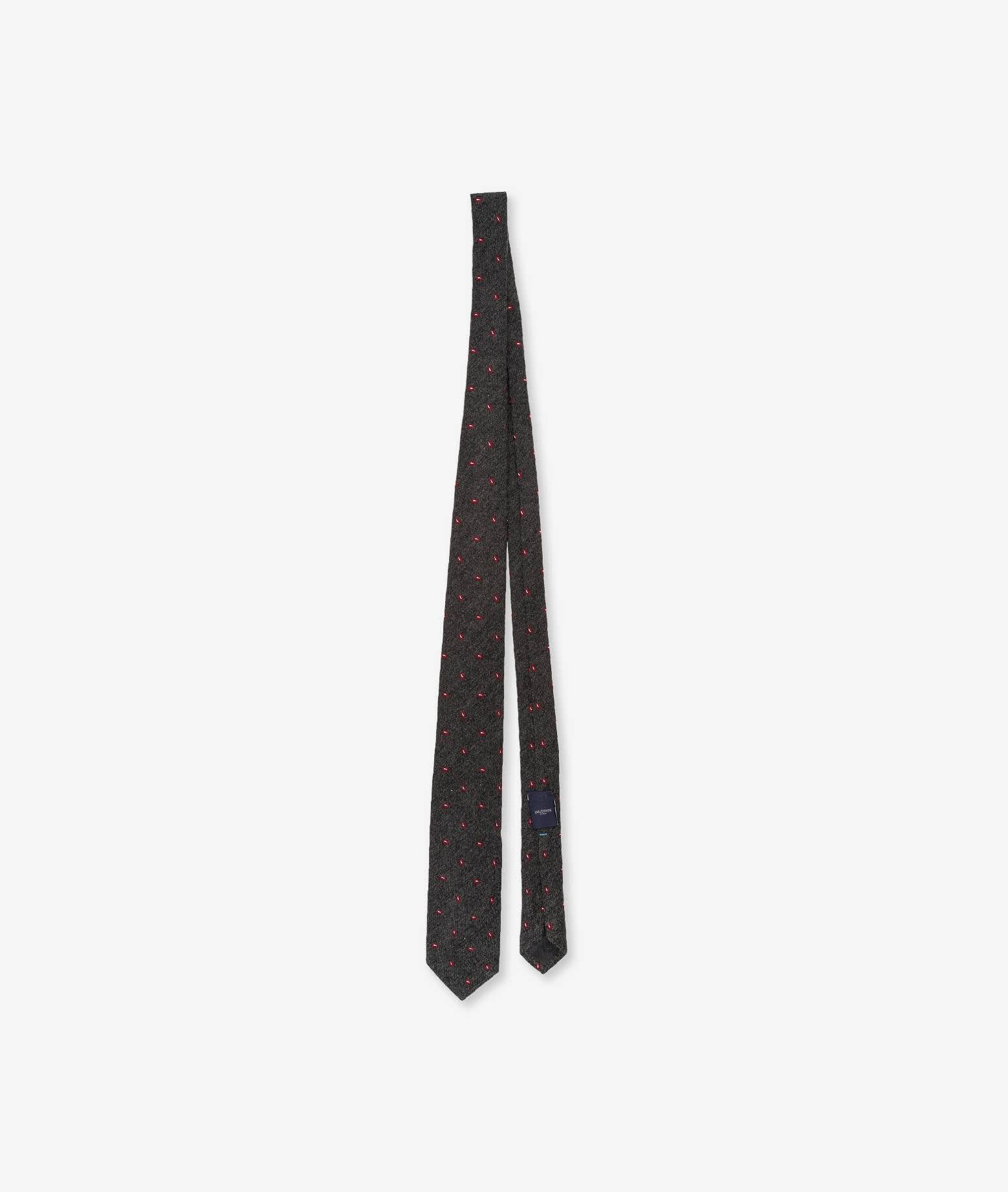 Larusmiani Jacquard Tie Tie In Grey