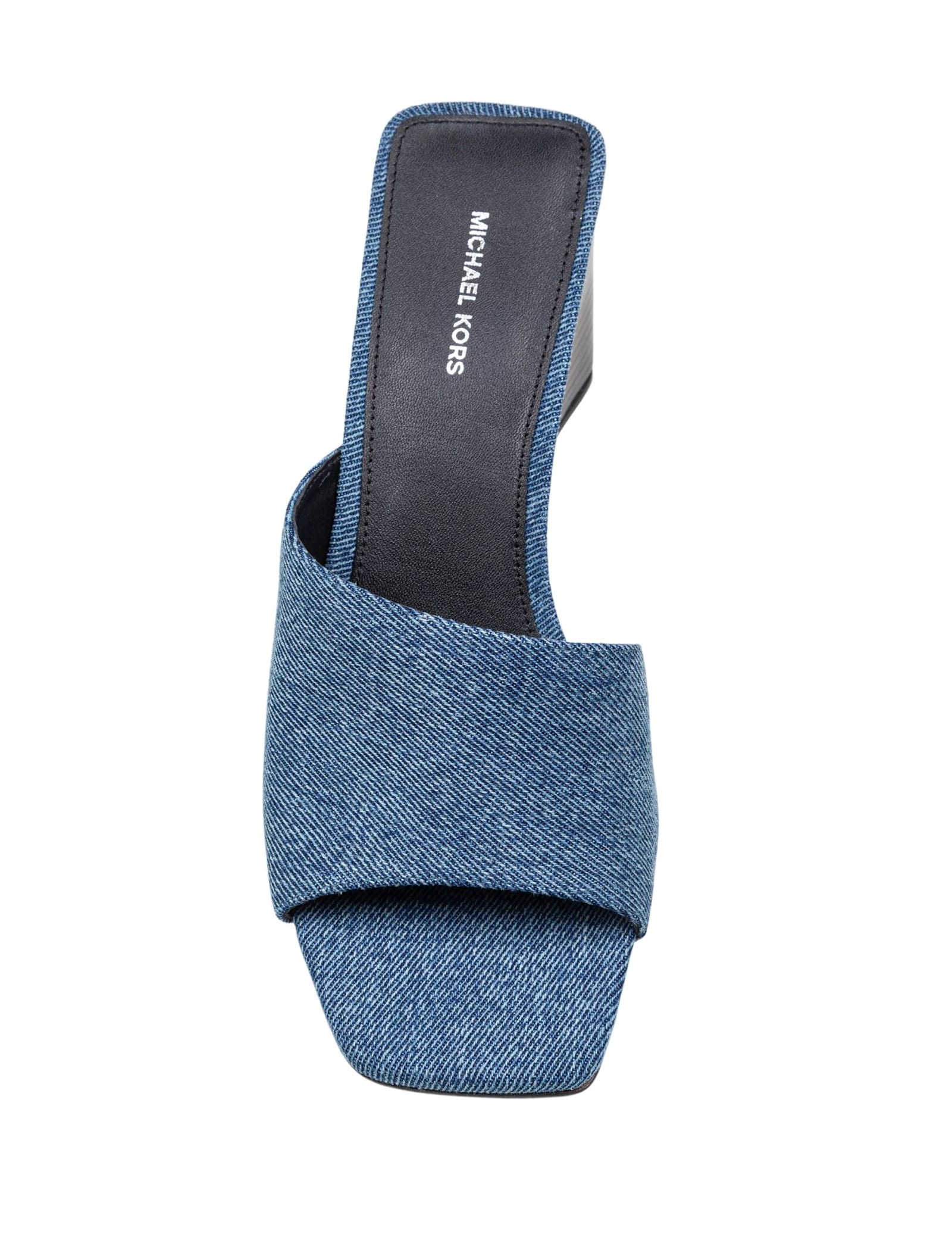 MICHAEL KORS MERRIAM WEDGE IN JEANS FABRIC