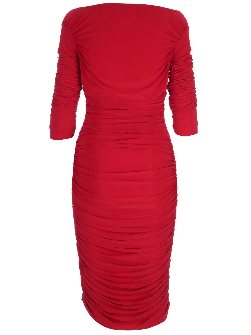 Shop Norma Kamali Tara Dress In Red