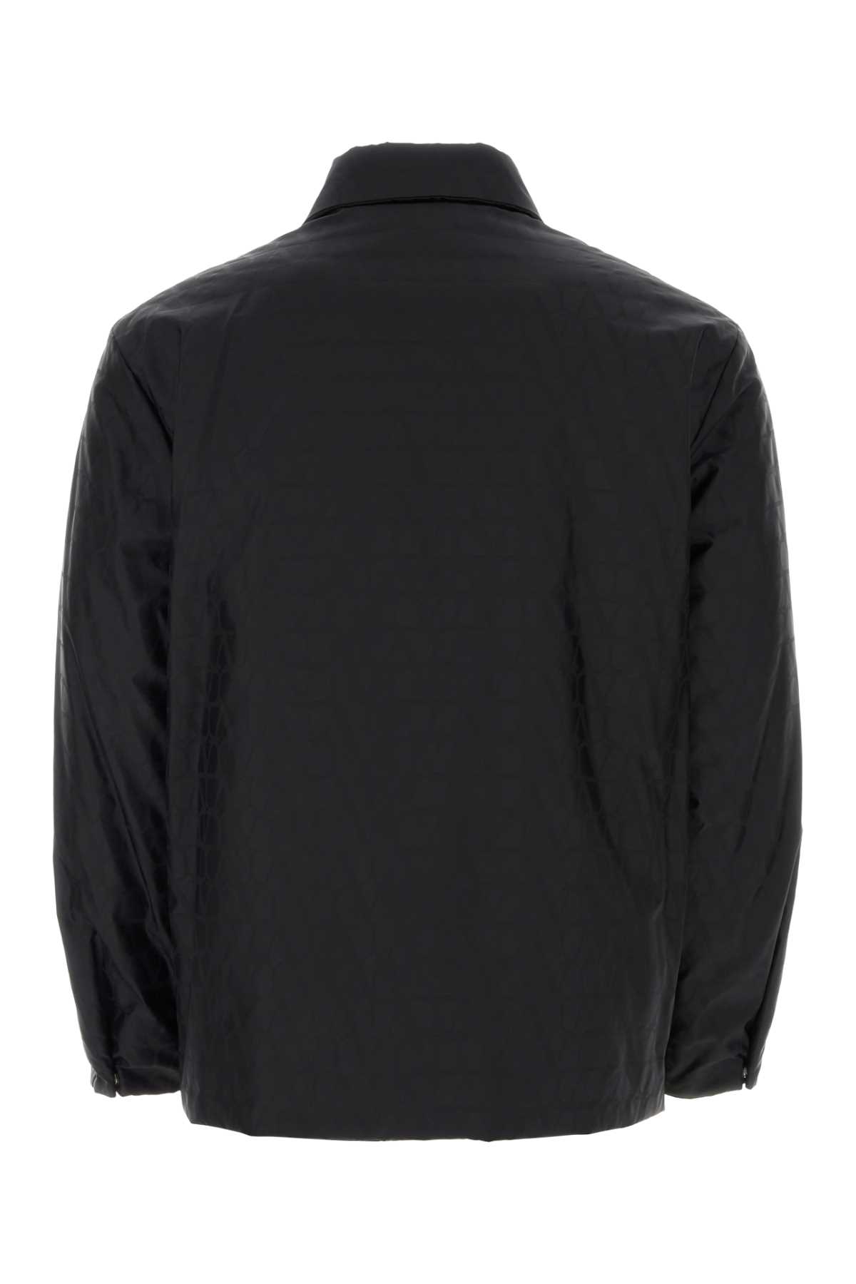Valentino Black Toile Iconographe Shirt In Sttoileiconographneronero
