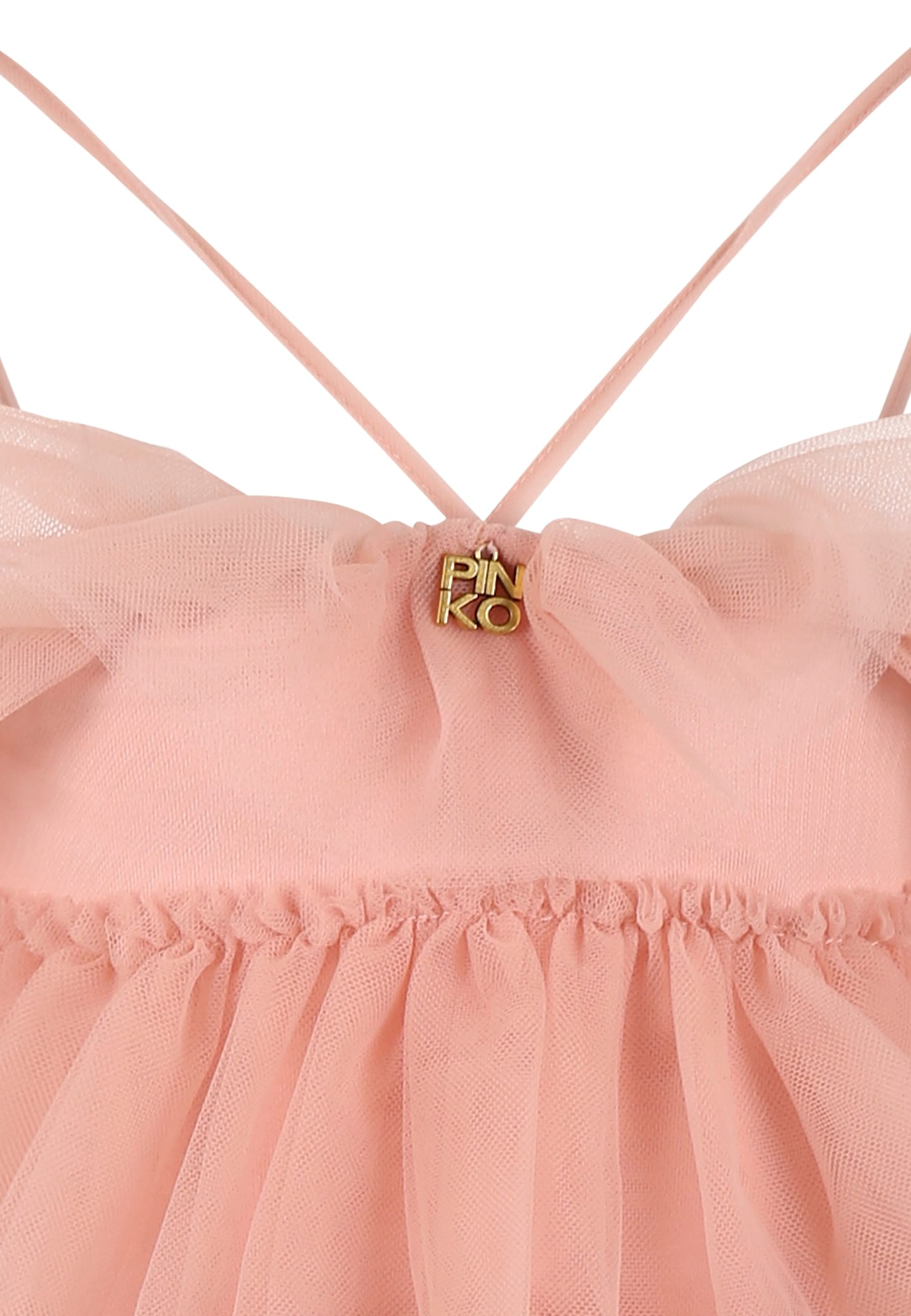 Pinko Pink Jumpsuit For Girl With Logo In Pink