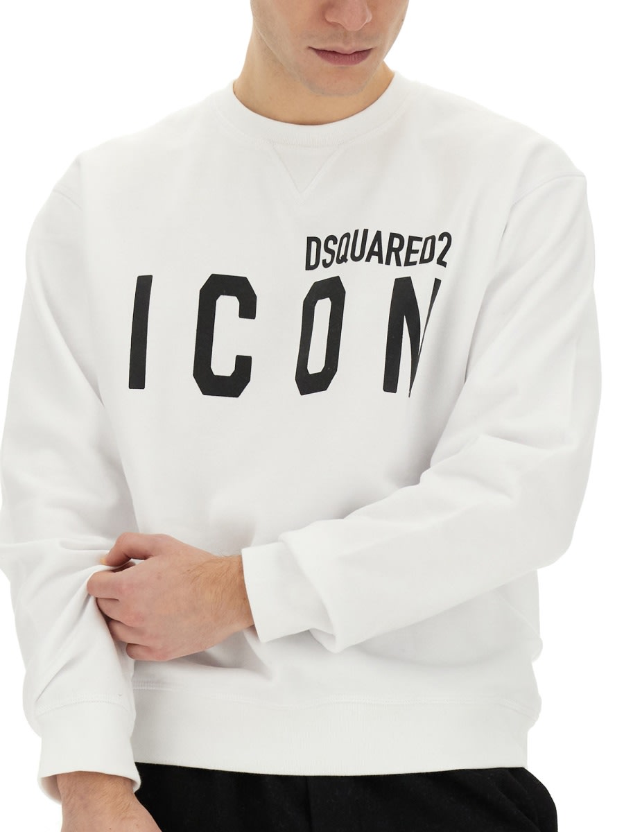 Shop Dsquared2 Icon Sweatshirt In White