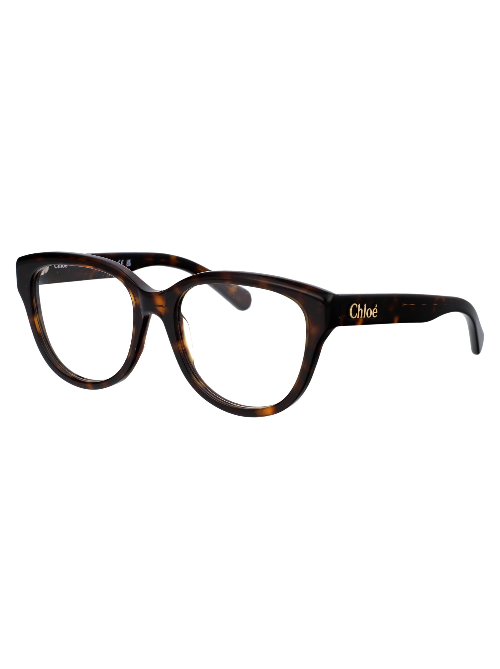 Chloé Ch0243o Glasses In 006 Havana Havana Transparent