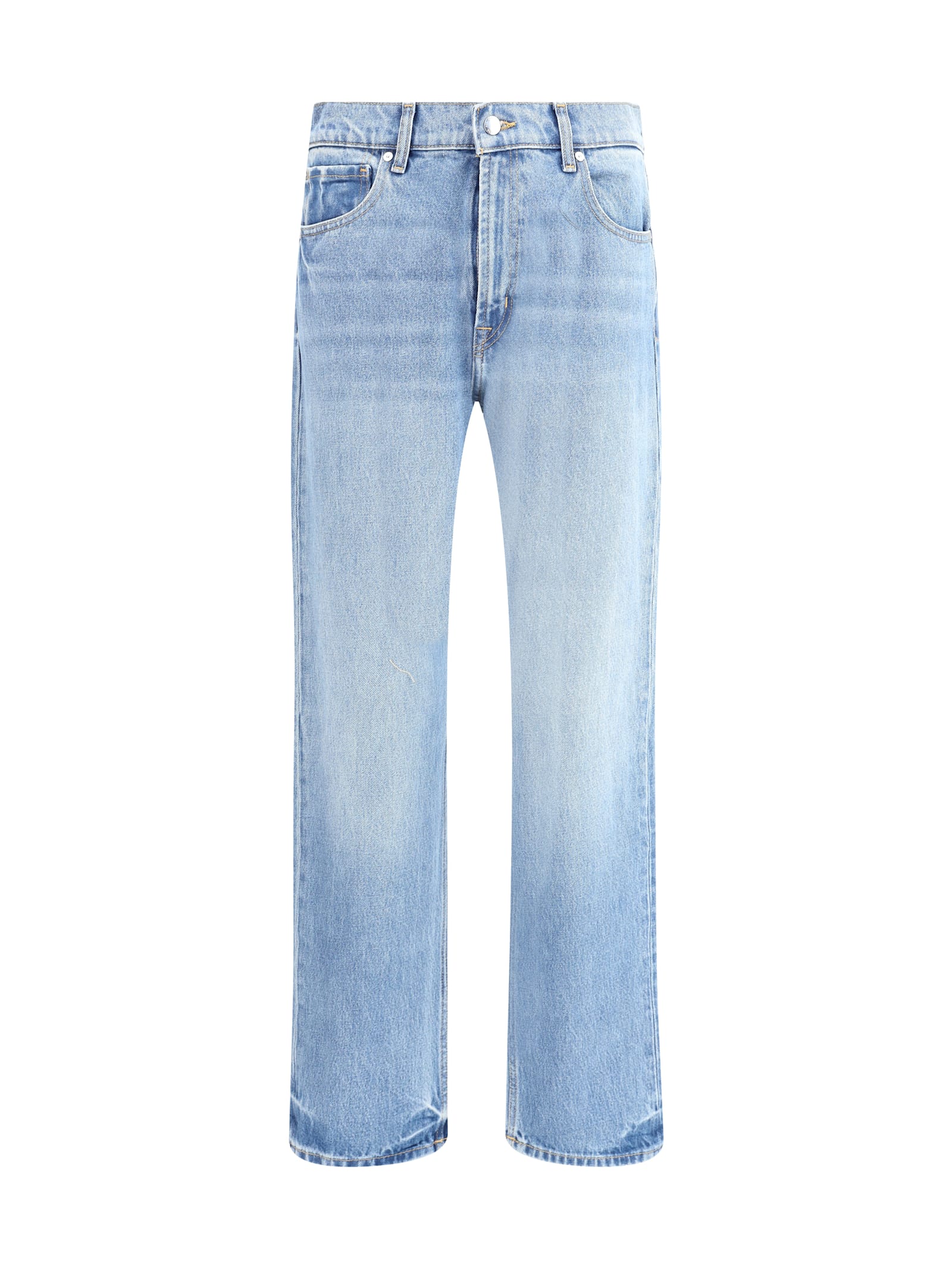 7 For All Mankind Bakersfield Modern Straight Jeans In Blue