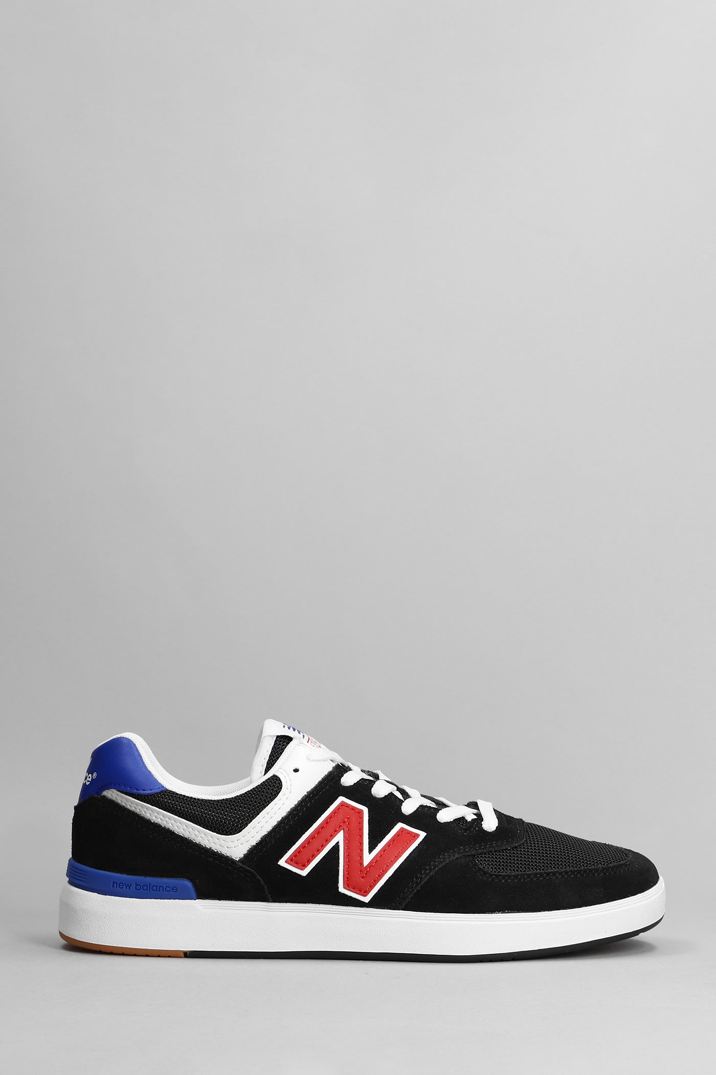 New Balance Ct 574 Sneakers In Black Suede And Fabric