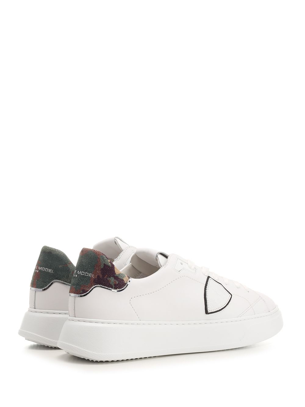 Shop Philippe Model Temple Sneaker In White