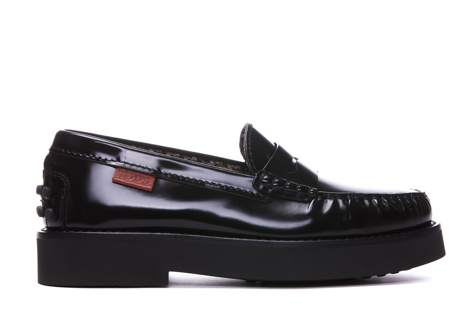 Shop Tod's Loafers In D Nero Bruciato Scuro