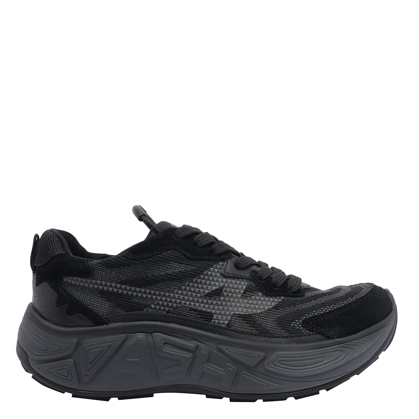Ash Eagle Model Low Top Sneakers With Mesh Panels In Black