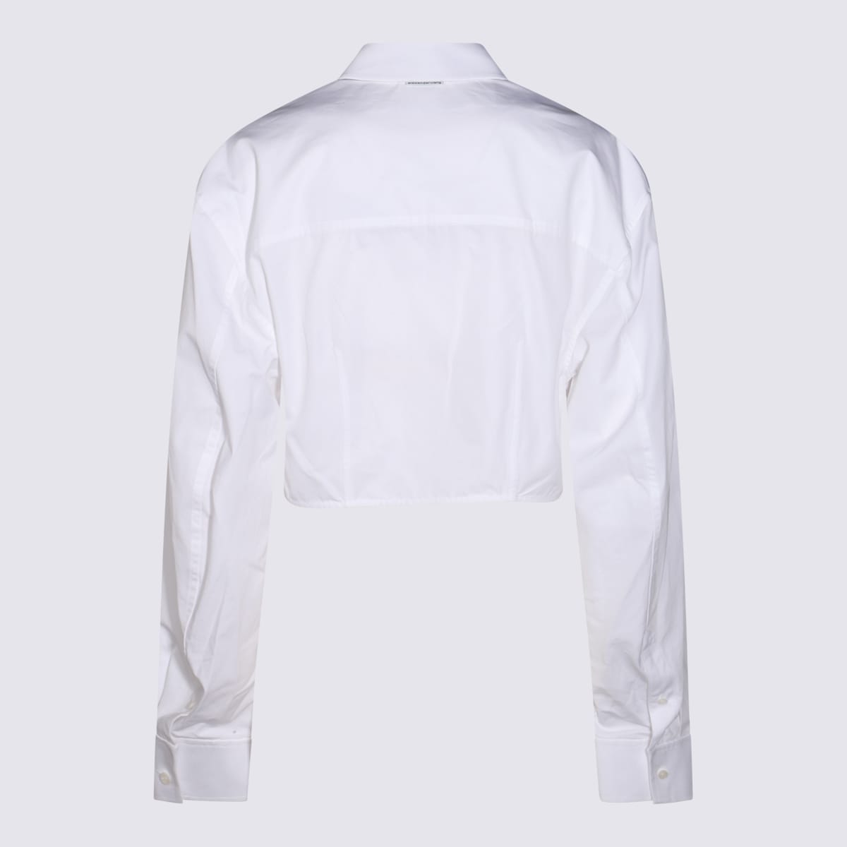 Shop Alexander Wang White Cotton Asymmetric Shirt