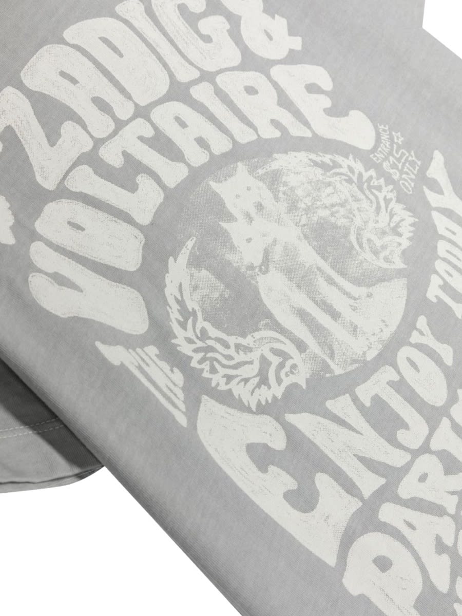 Shop Zadig &amp; Voltaire Short-sleeved T-shirt In Grey