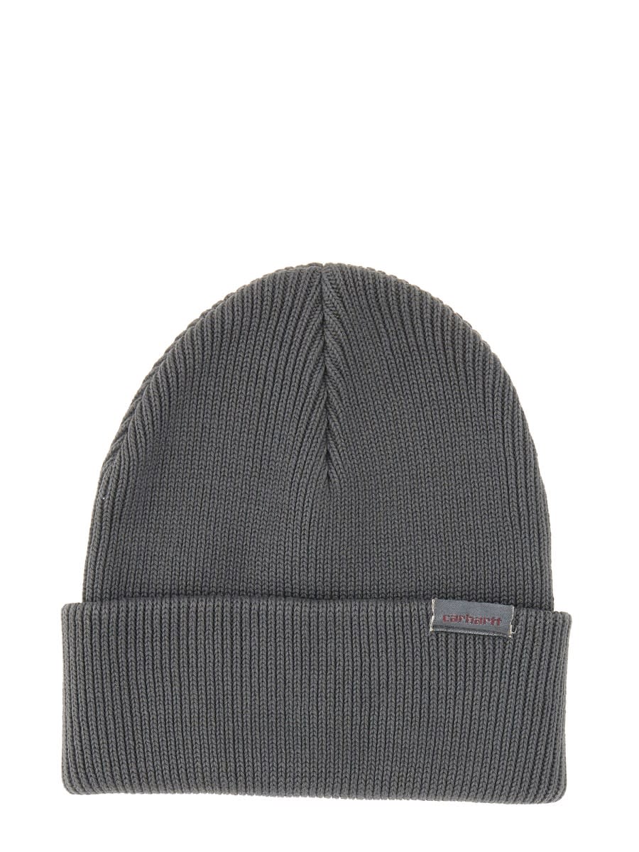 Shop Carhartt Beanie Hat In Grey