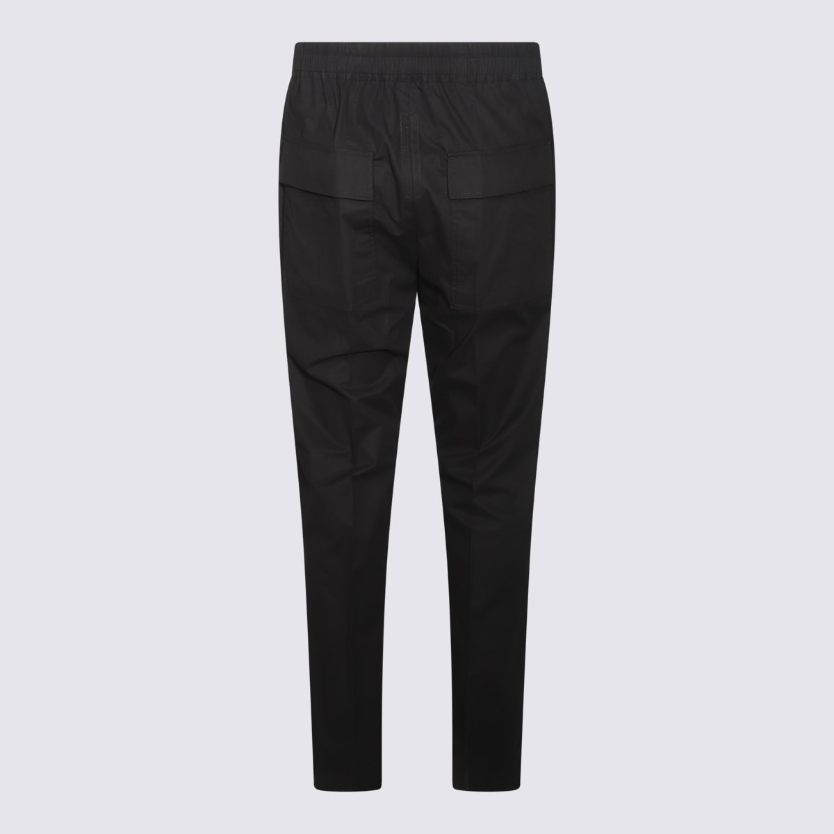 Rick Owens Cotton Track Pants In Black