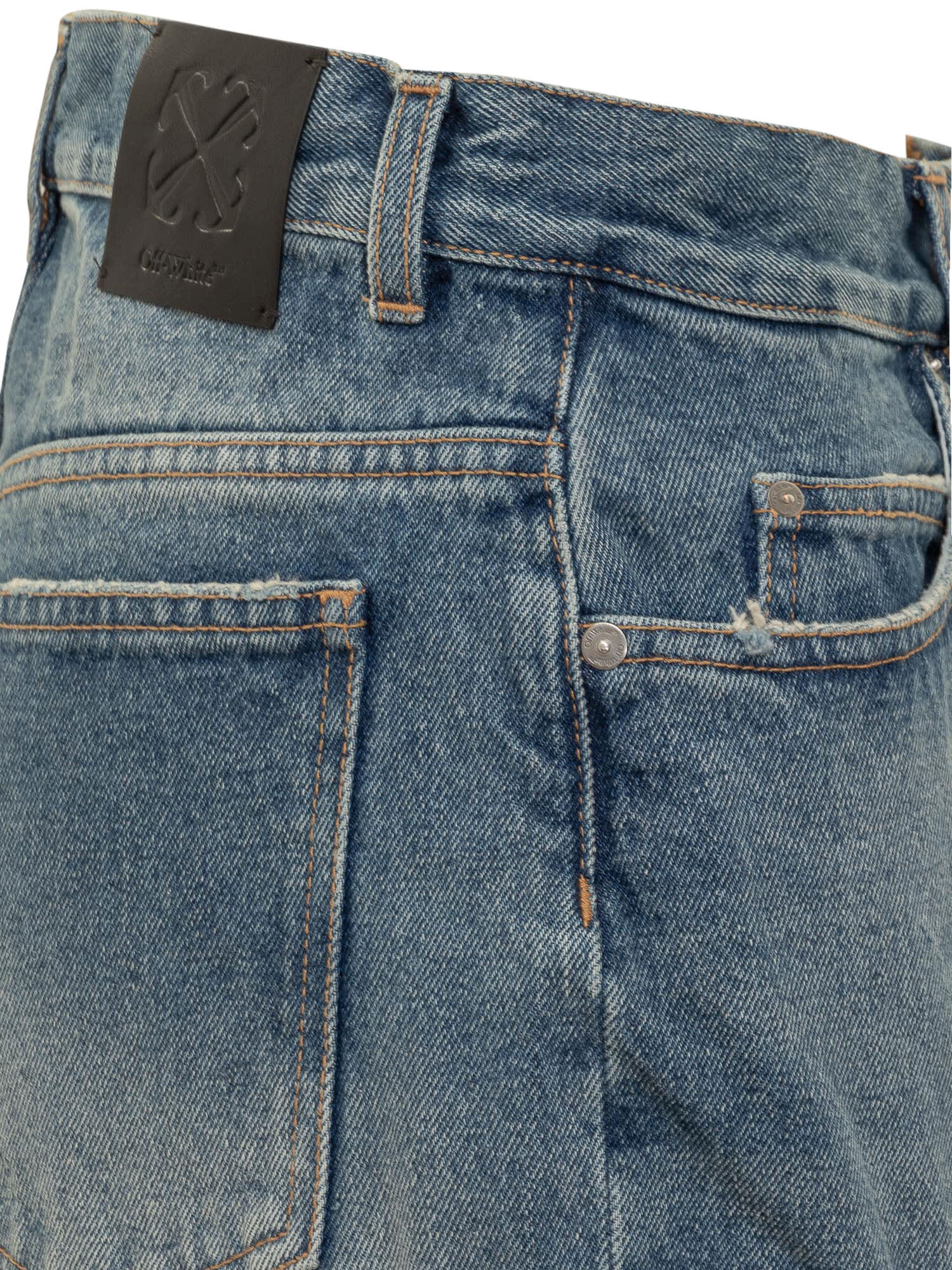 Shop Off-white Meteor Jeans In Vintage Blue