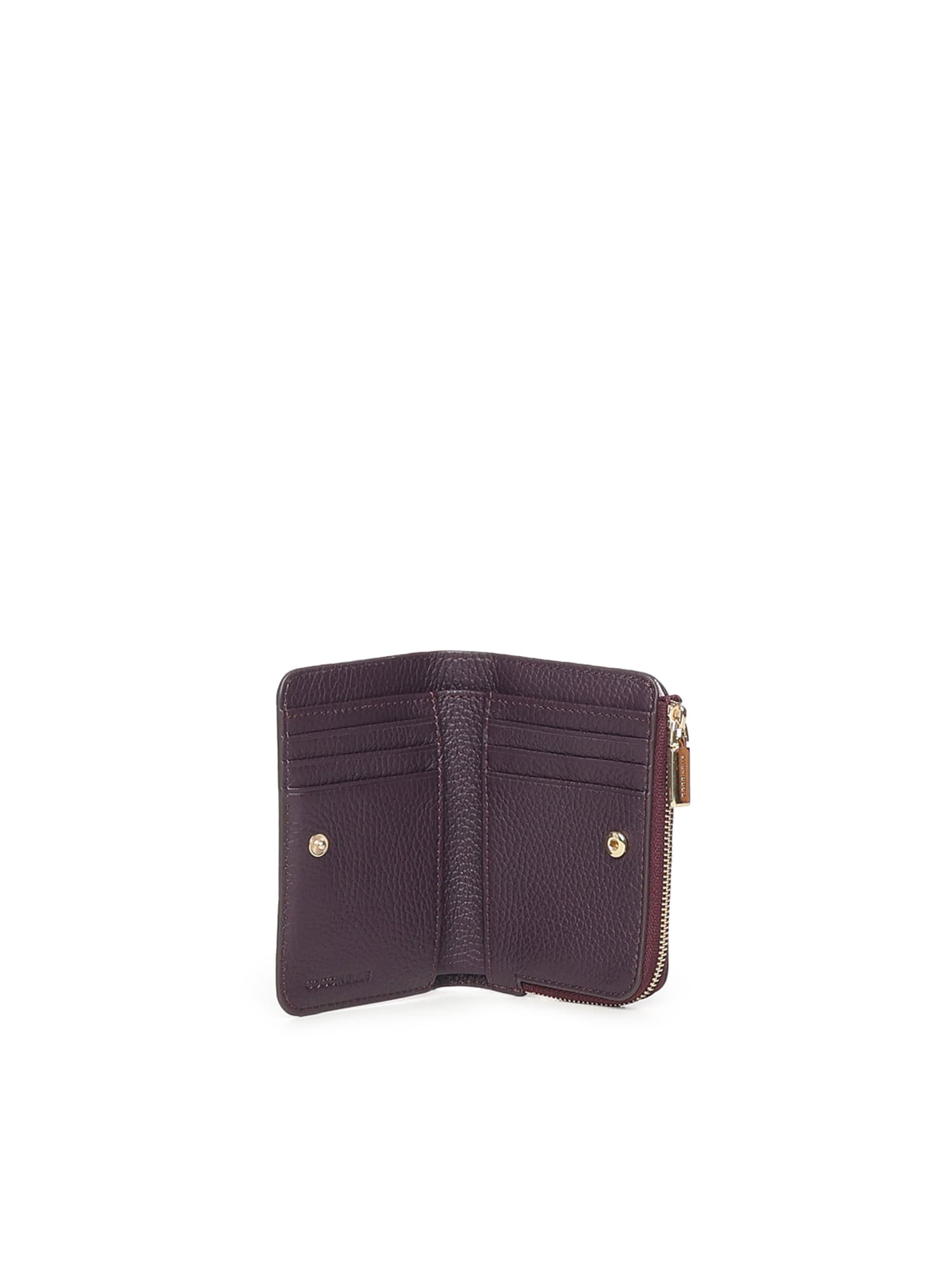 Coccinelle Soft Wallet With Zip In Purple