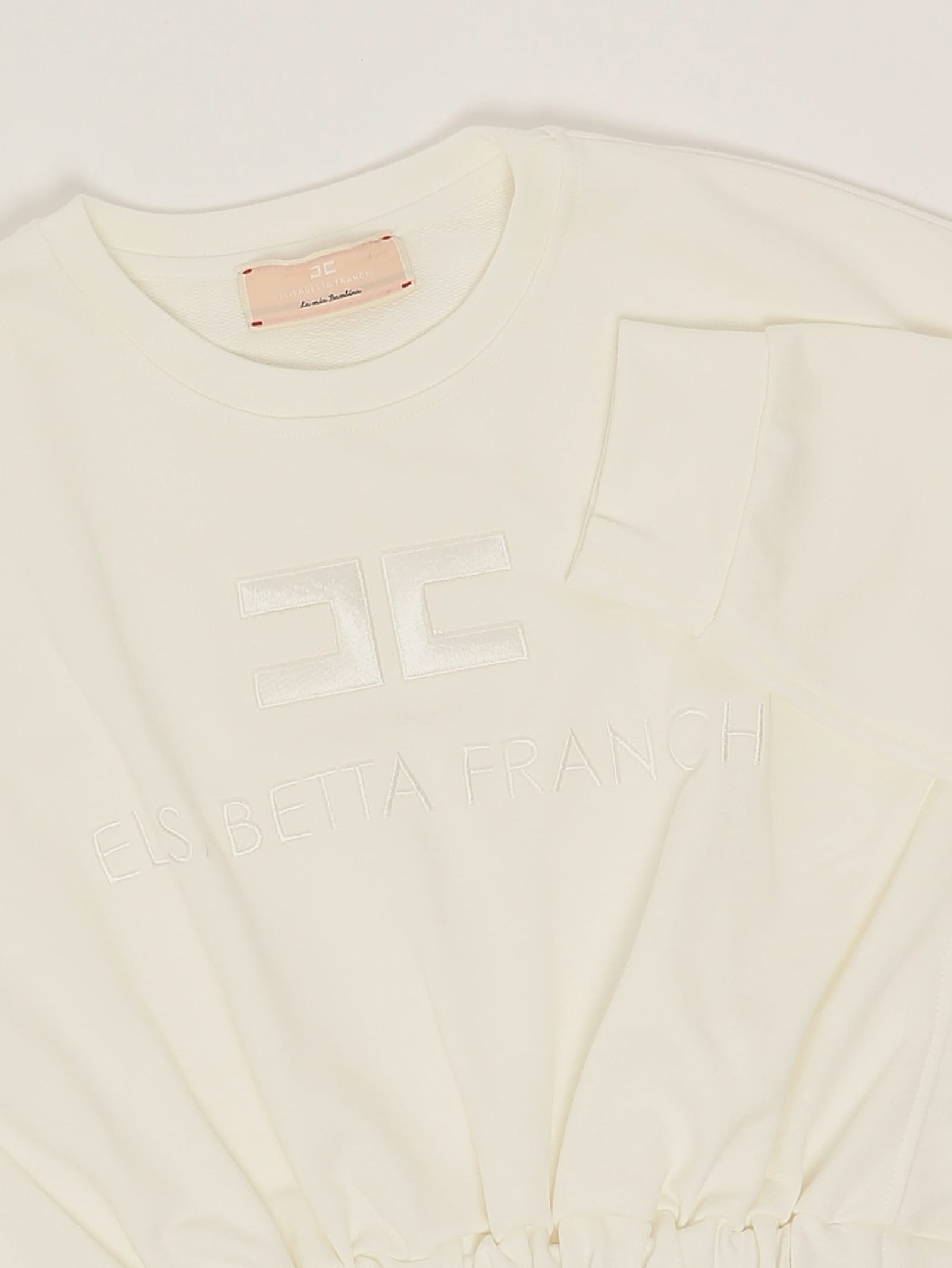 Elisabetta Franchi Sweatshirt Sweatshirt In Neutral
