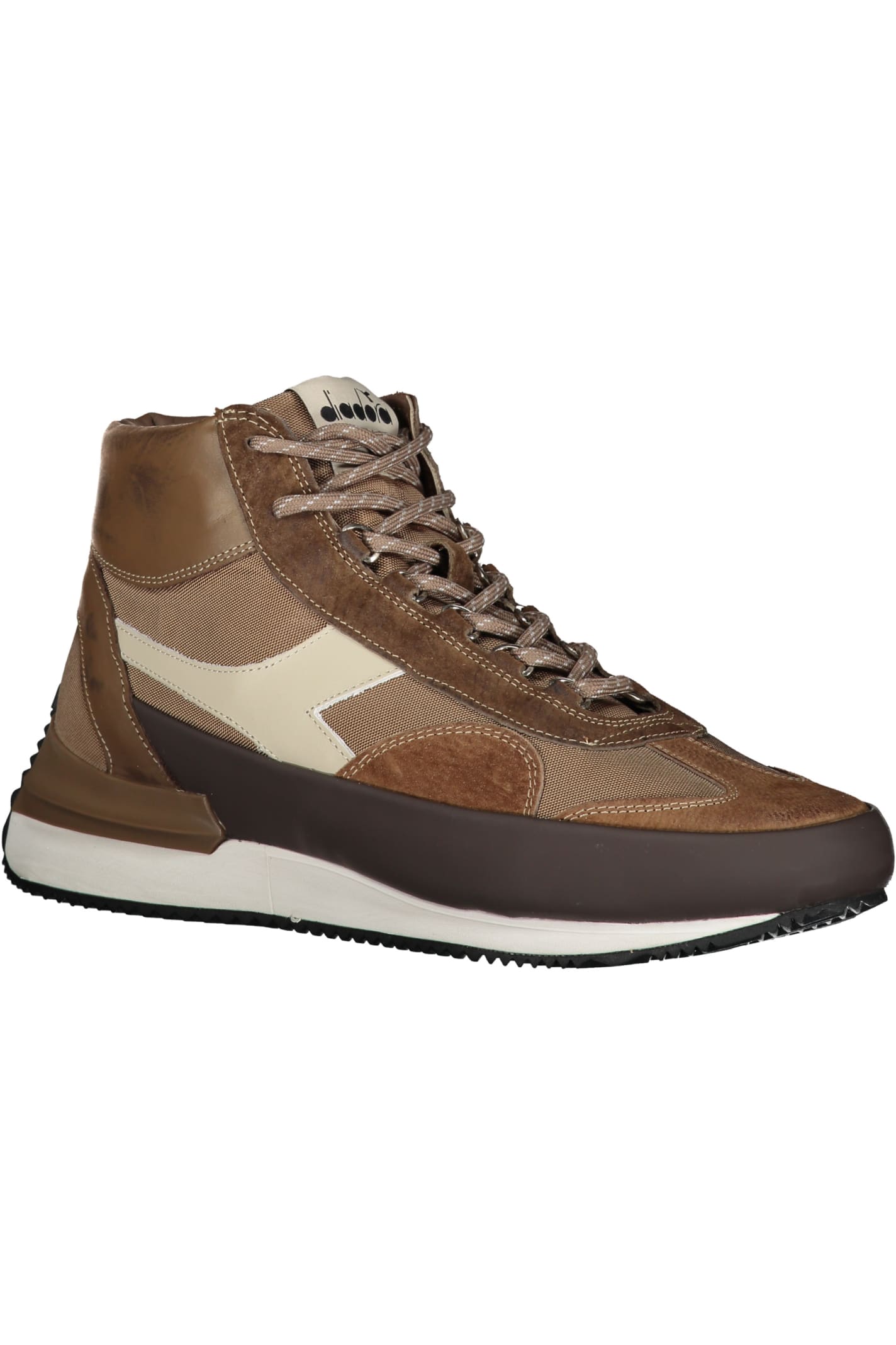 Shop Diadora Leather Sneakers In Brown