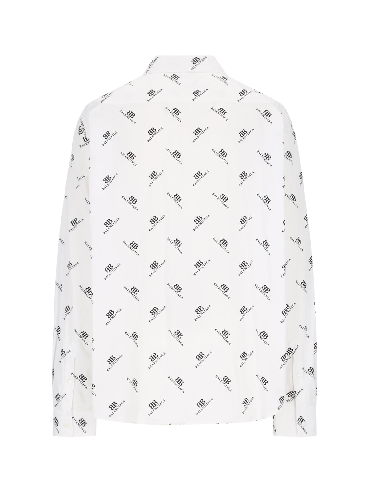 Balenciaga Logo Shirt In White