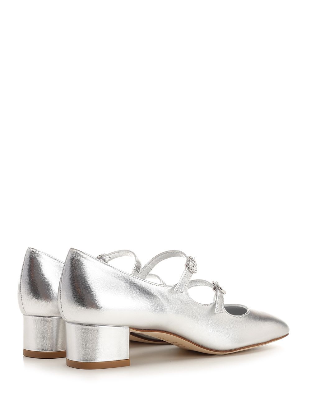 Shop Stuart Weitzman Claris Shoe 35 In Silver