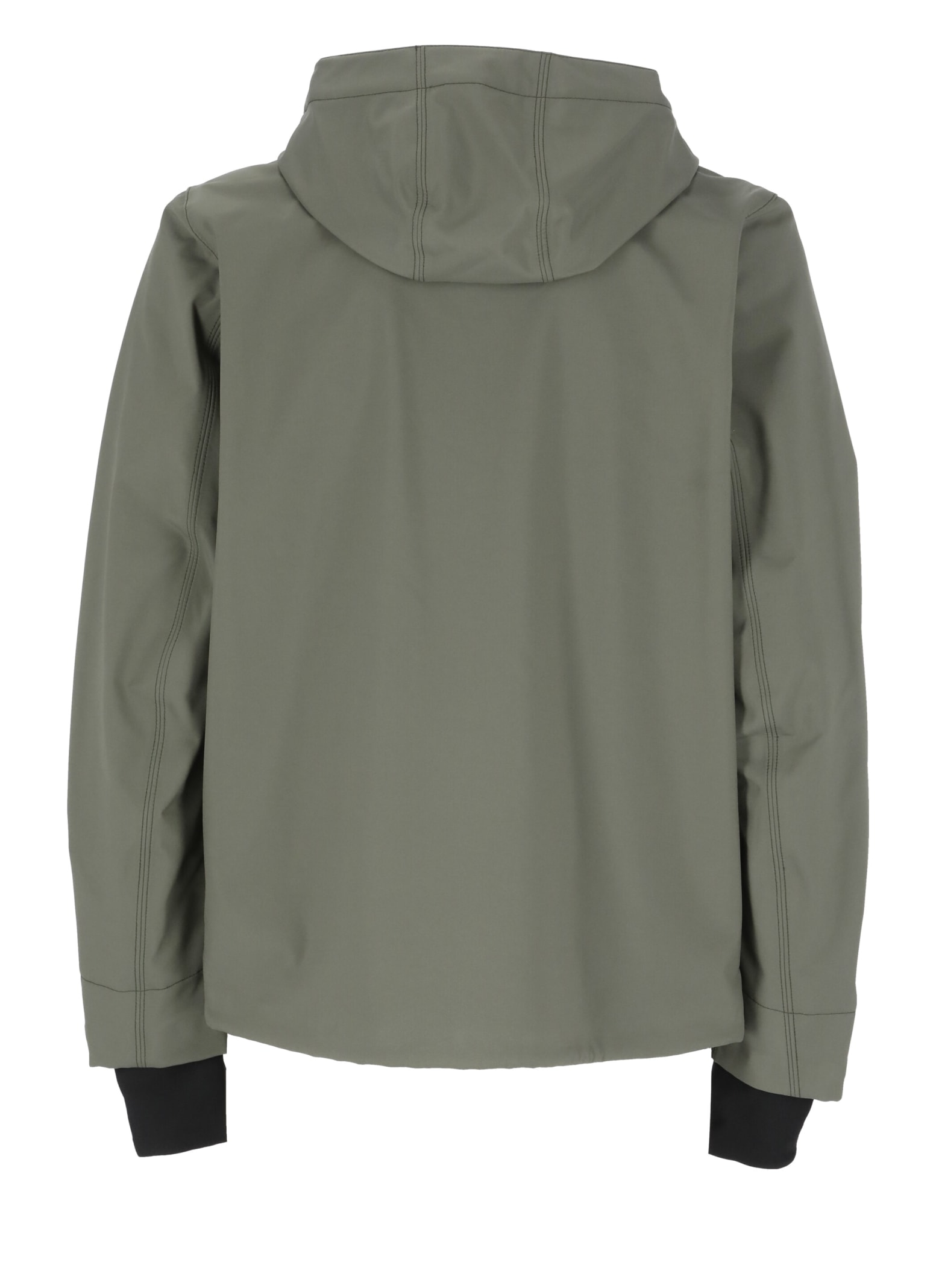 Shop K-way Jacko Bonded Jacket In Green Blackish - Bl