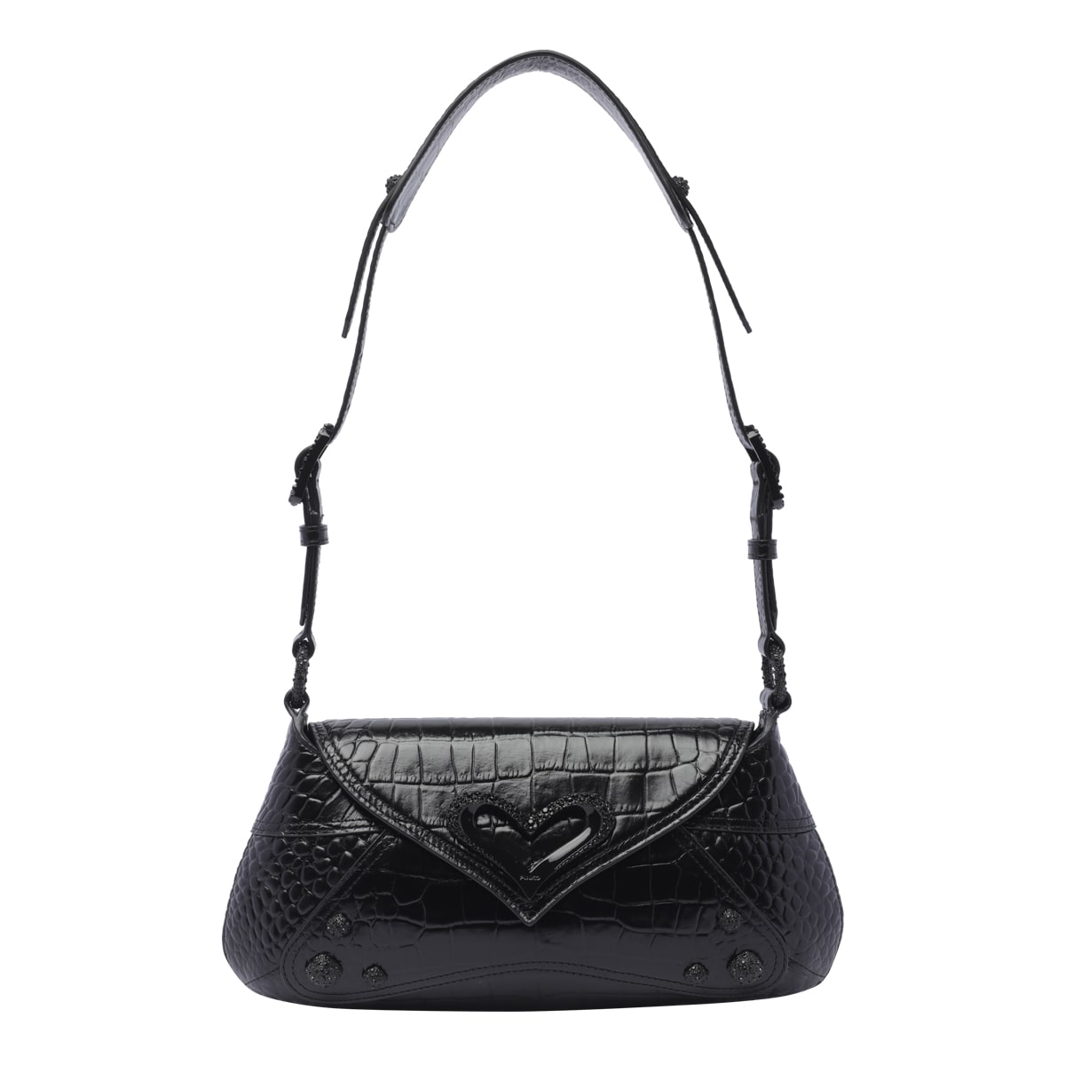 Shop Pinko Classic 520 Shoulder Bag In Black