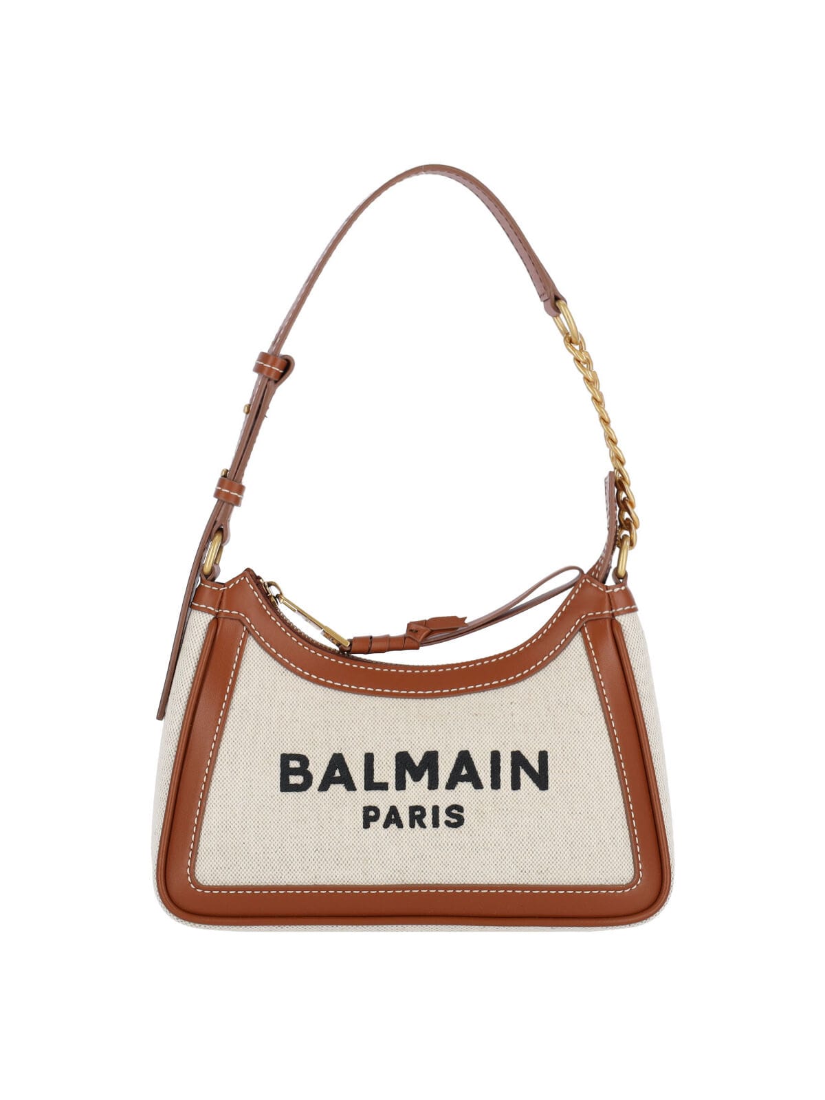 Balmain B-army Shoulder Bag In Brown