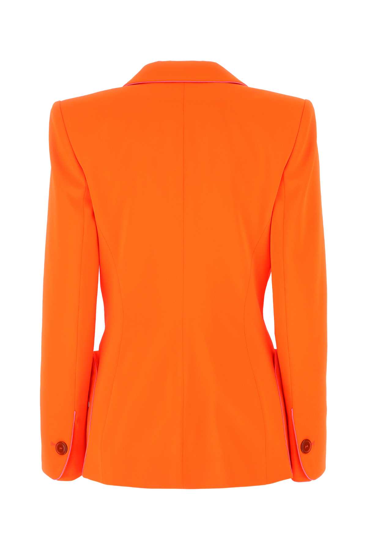 Vivienne Westwood Fluo Orange Polyester Rita Blazer In Neonorange