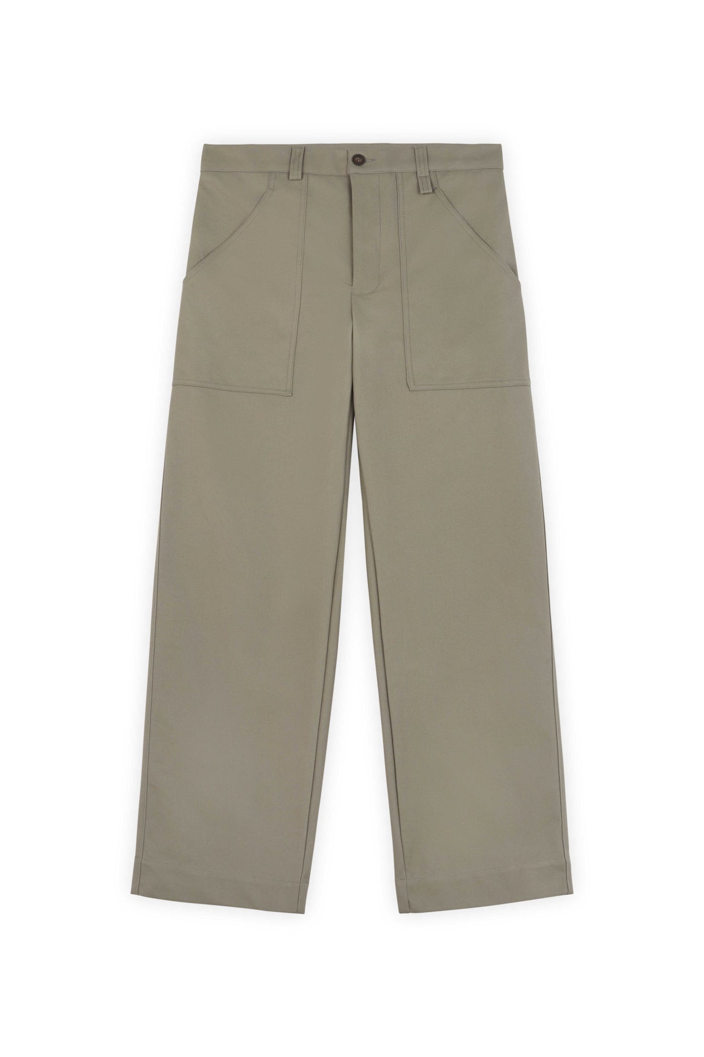 Shop Maison Kitsuné Workwear Pants In Beige