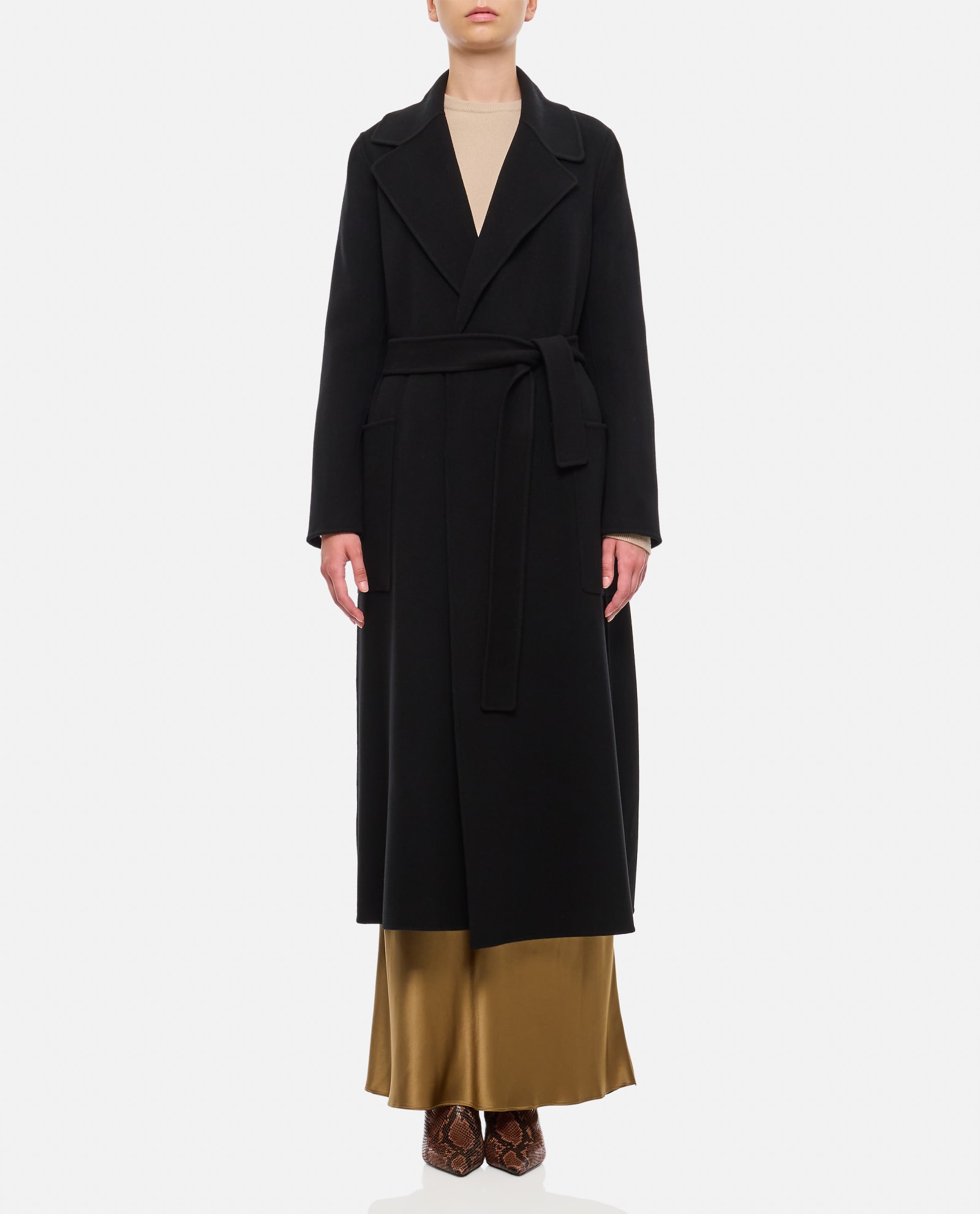 Shop 's Max Mara Paolore Coat In Black