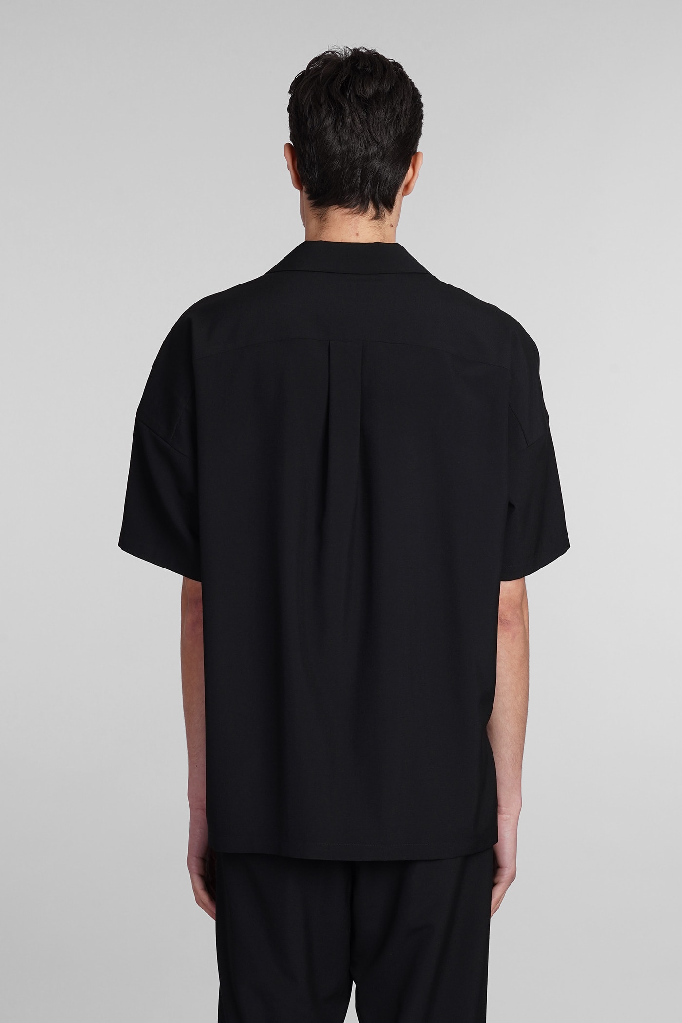 Shop Attachment Shirt In Black Wool