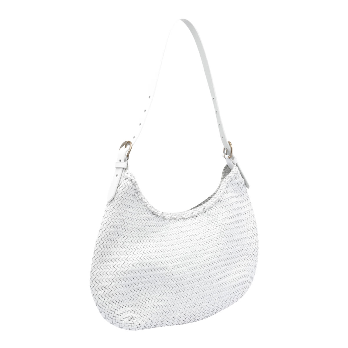 Shop Dragon Diffusion Luna Mezza Shoulder Bag In White