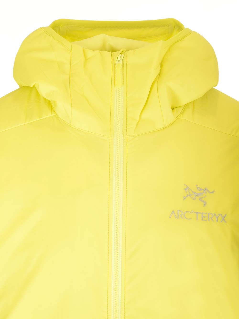 Shop Arc'teryx Atom Hoody Jacket In Yellow