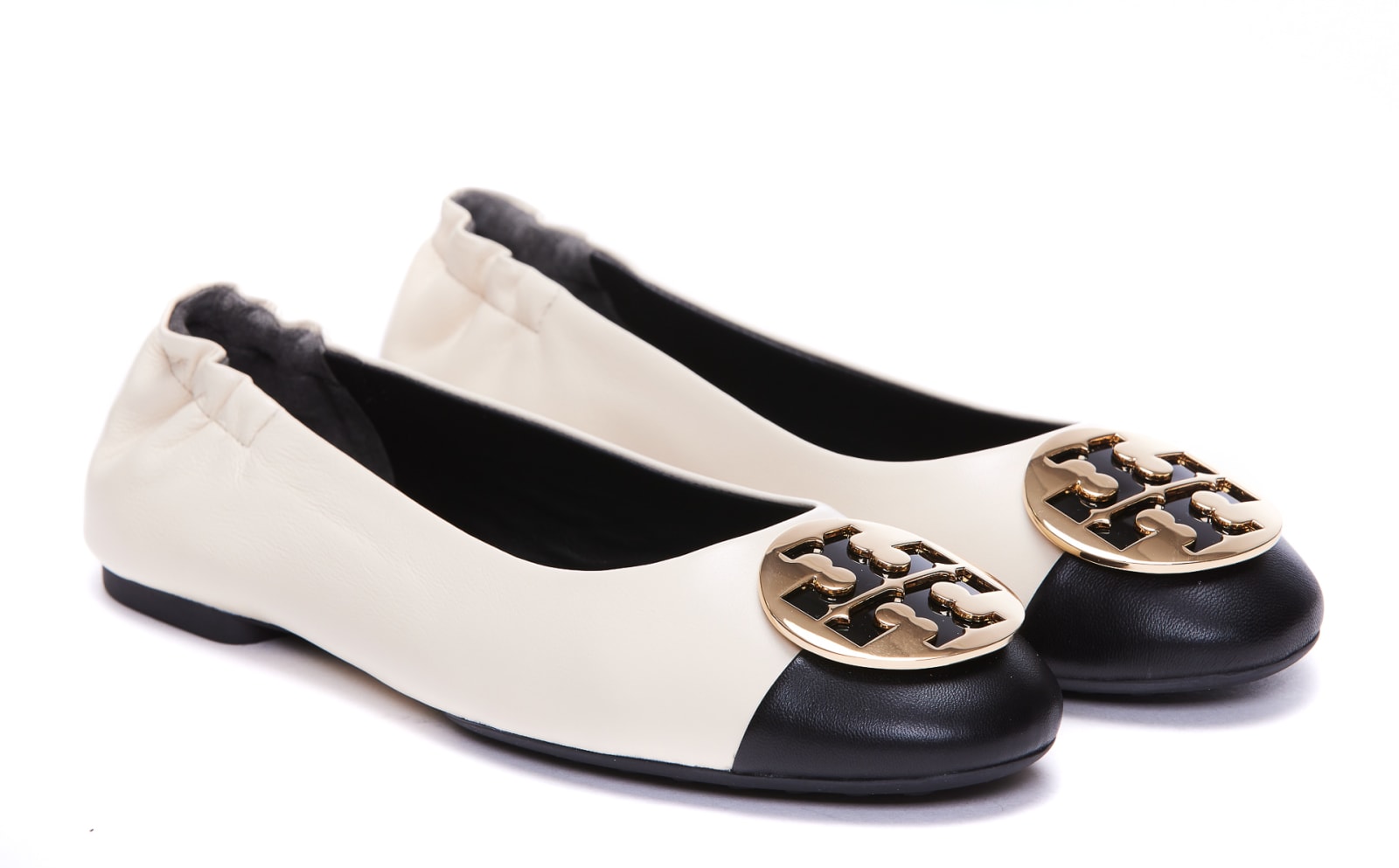 Shop Tory Burch Claire Ballets In Nero
