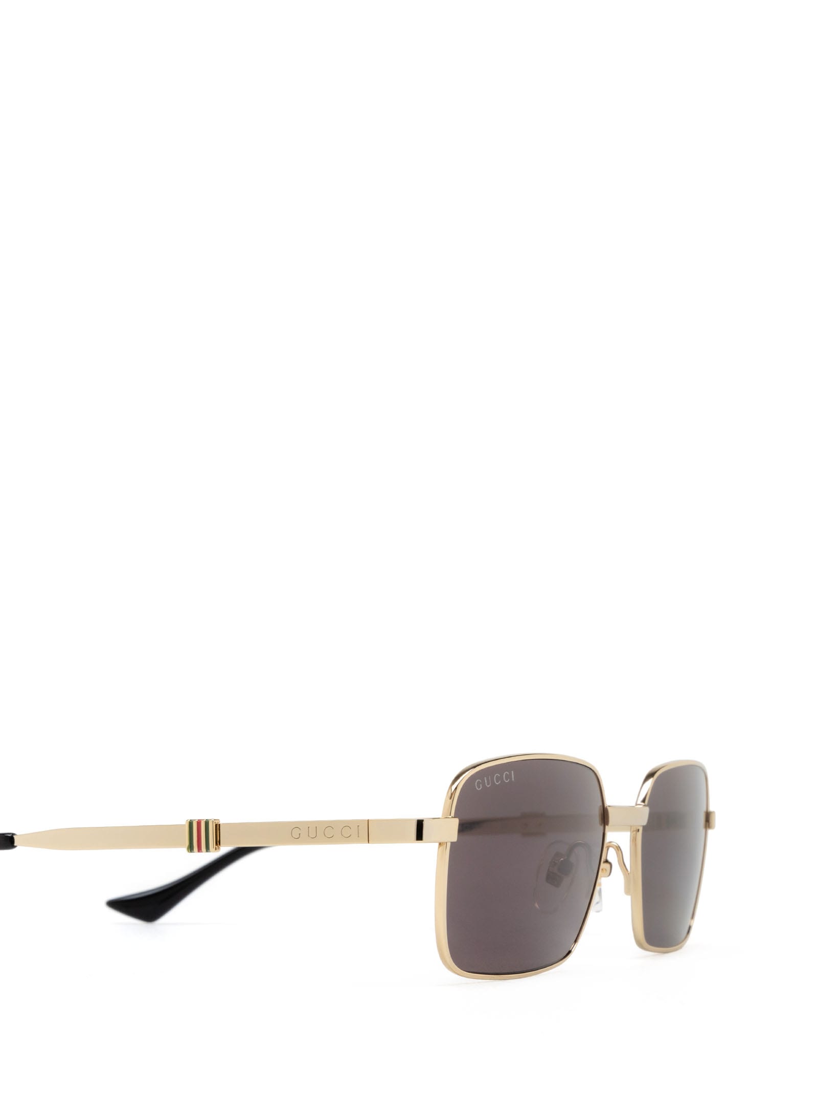 Shop Gucci Gg1495s Gold Sunglasses