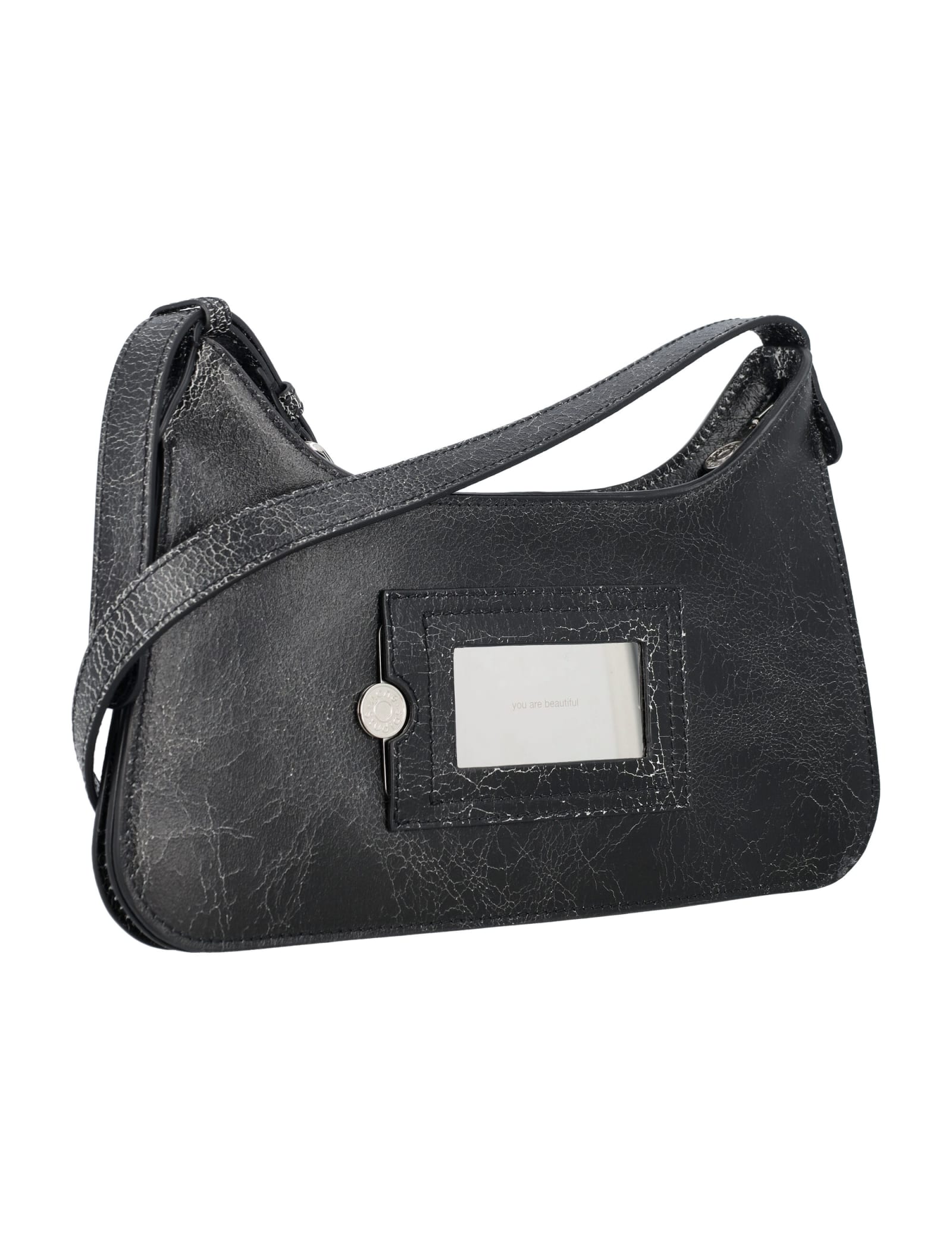 Shop Acne Studios Platt Mini Shoulder Bag In Black